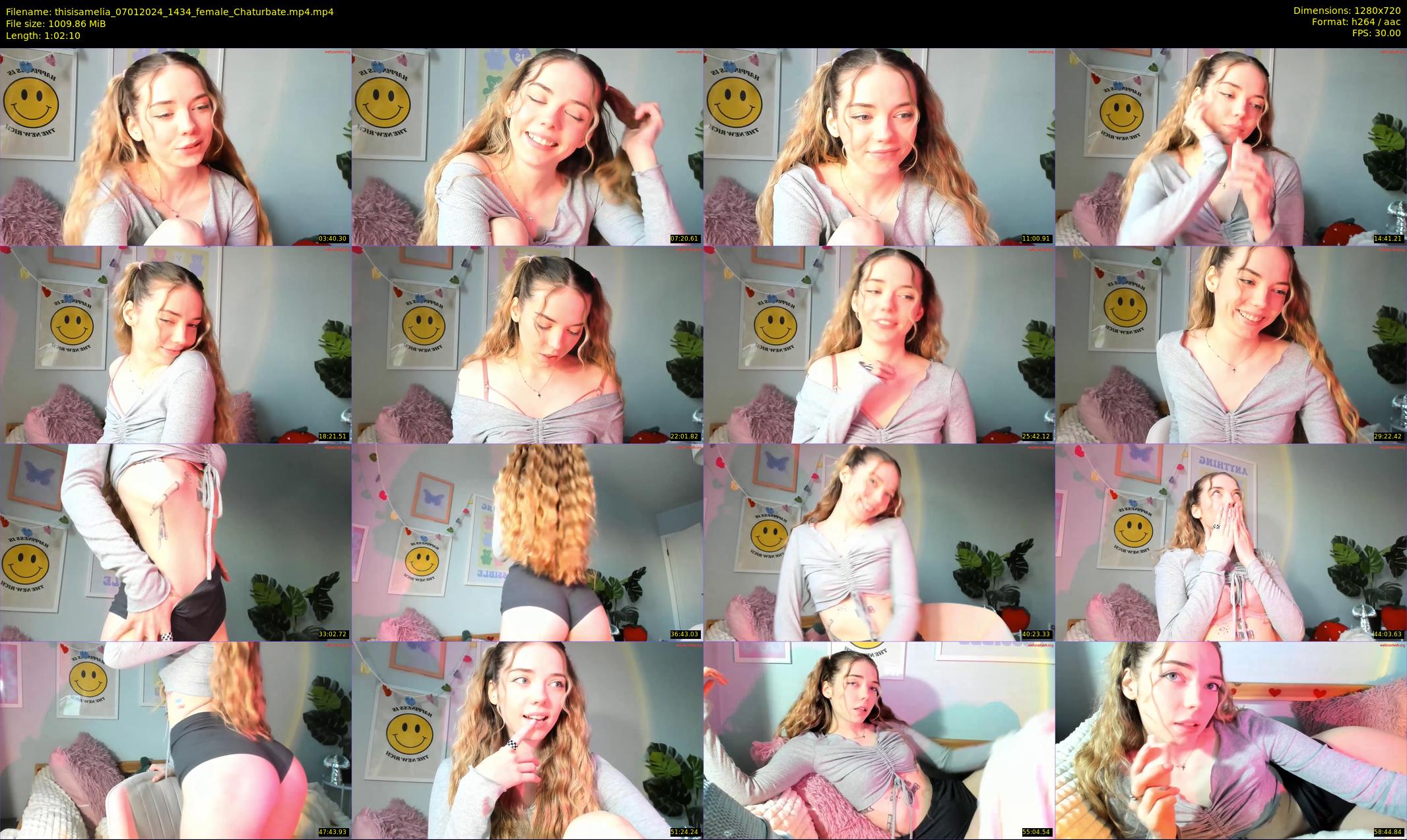 thisisamelia — 63 minute Chaturbate female cam show recording, 720p, Jan 7, 2024