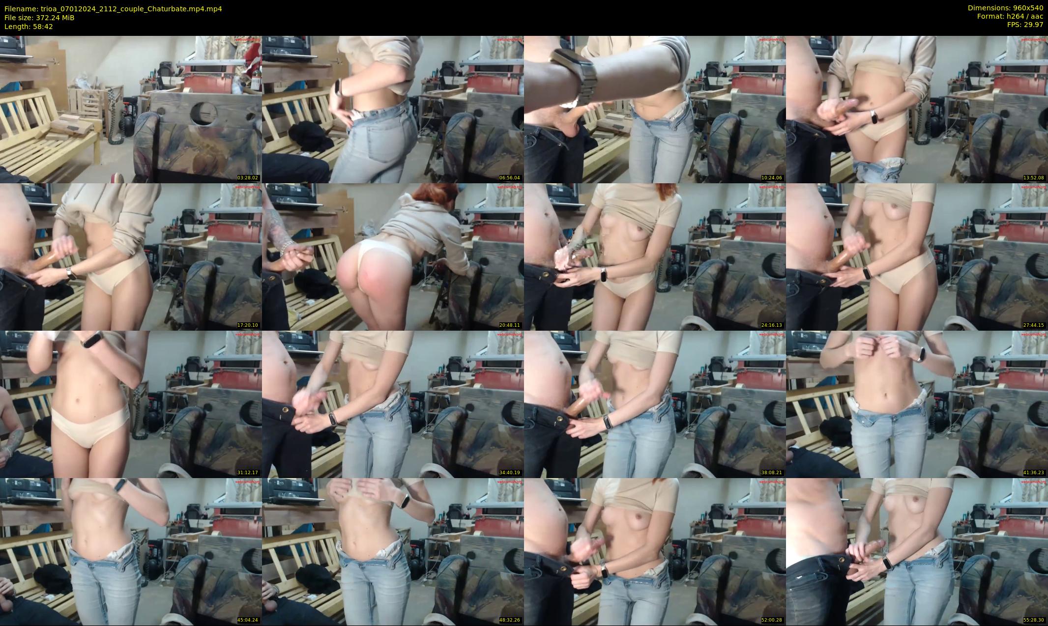 trioa — 59 minute Chaturbate couple cam show recording, 480p, Jan 7, 2024