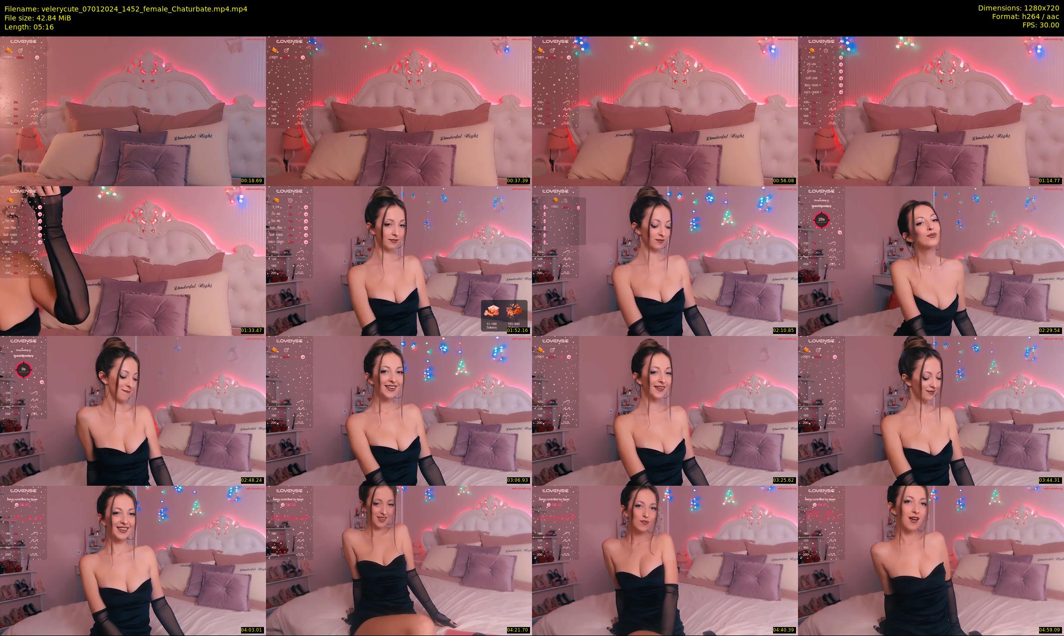 velerycute — 6 minute Chaturbate female cam show recording, 720p, Jan 7, 2024