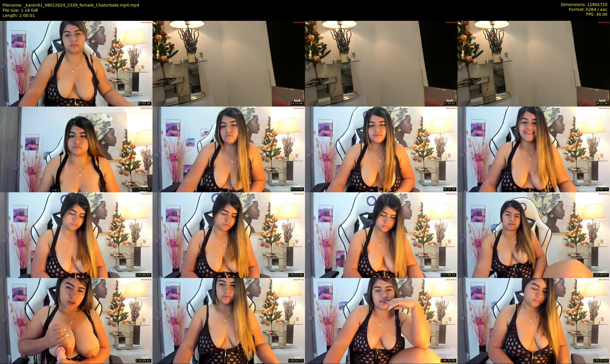 _karen01 — 121 minute Chaturbate female cam show recording, 720p, Jan 8, 2024