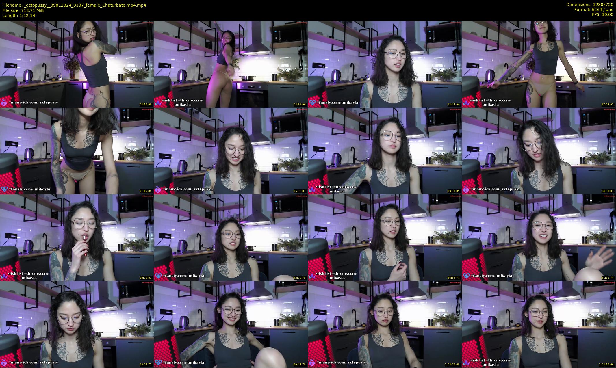 _octopussy_ — 73 minute Chaturbate female cam show recording, 720p, Jan 9, 2024