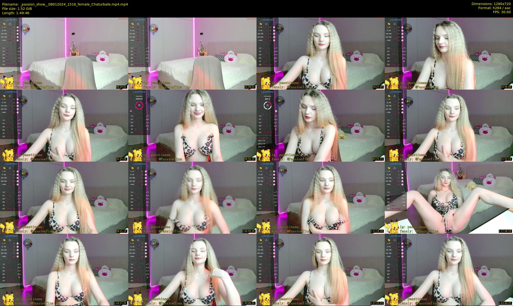 _passion_show_ — 110 minute Chaturbate couple cam show recording, 720p, Jan 8, 2024