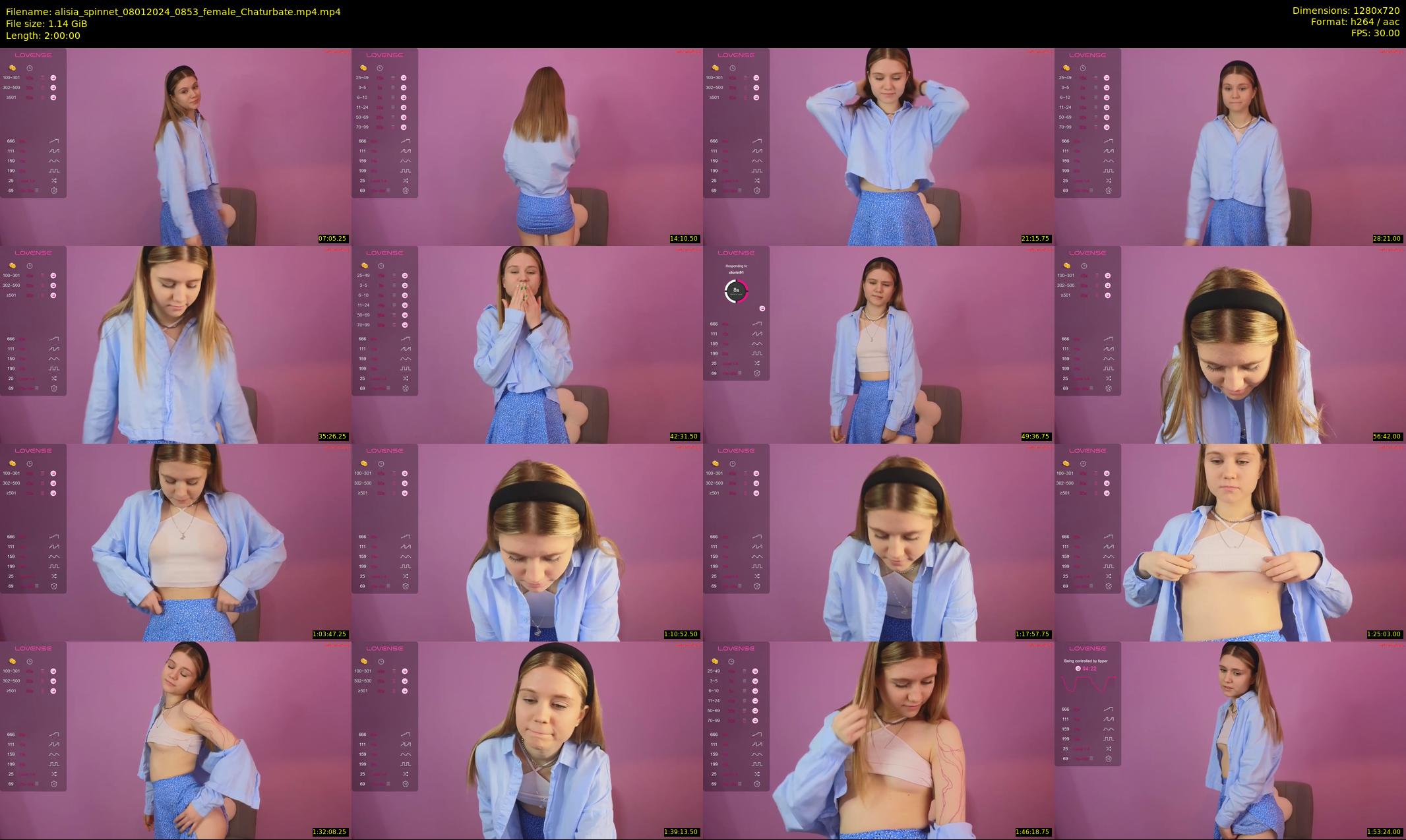 alisia_spinnet — 120 minute Chaturbate female cam show recording, 720p, Jan 8, 2024