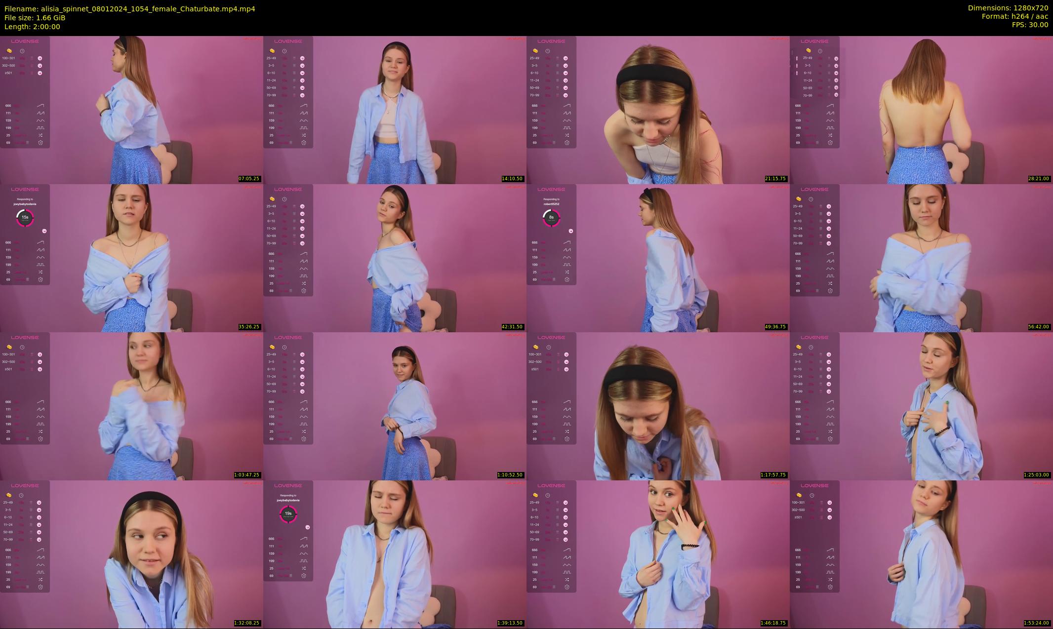 alisia_spinnet — 120 minute Chaturbate female cam show recording, 720p, Jan 8, 2024