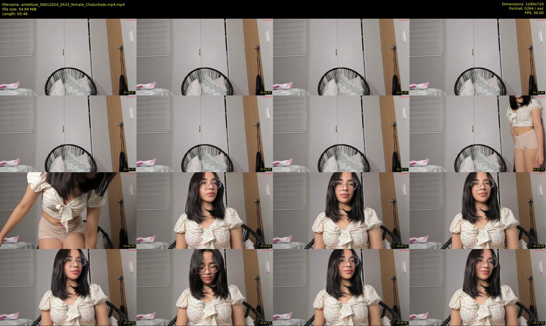 amellove — 6 minute Chaturbate female cam show recording, 720p, Jan 9, 2024