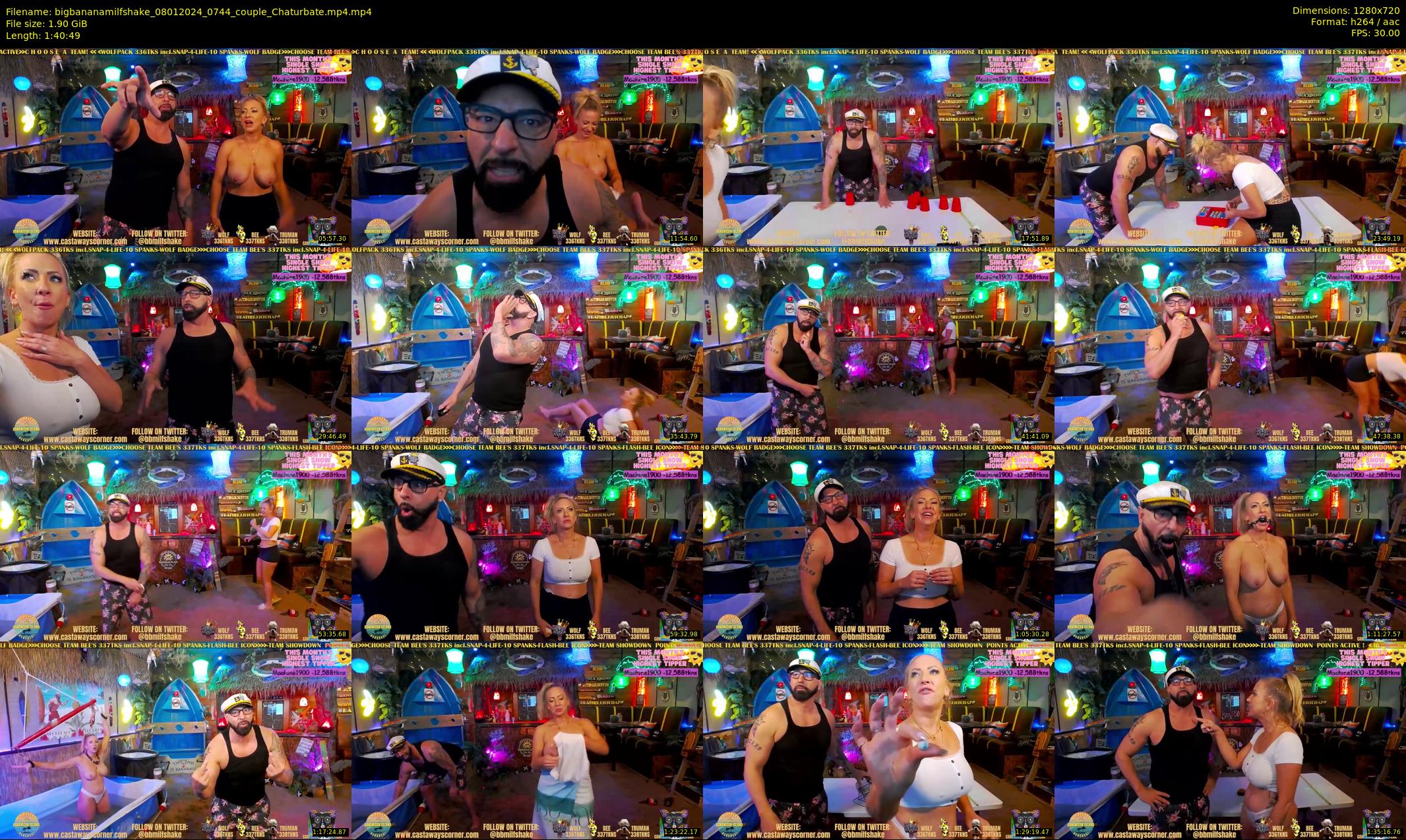 bigbananamilfshake — 101 minute Chaturbate couple cam show recording, 720p, Jan 8, 2024