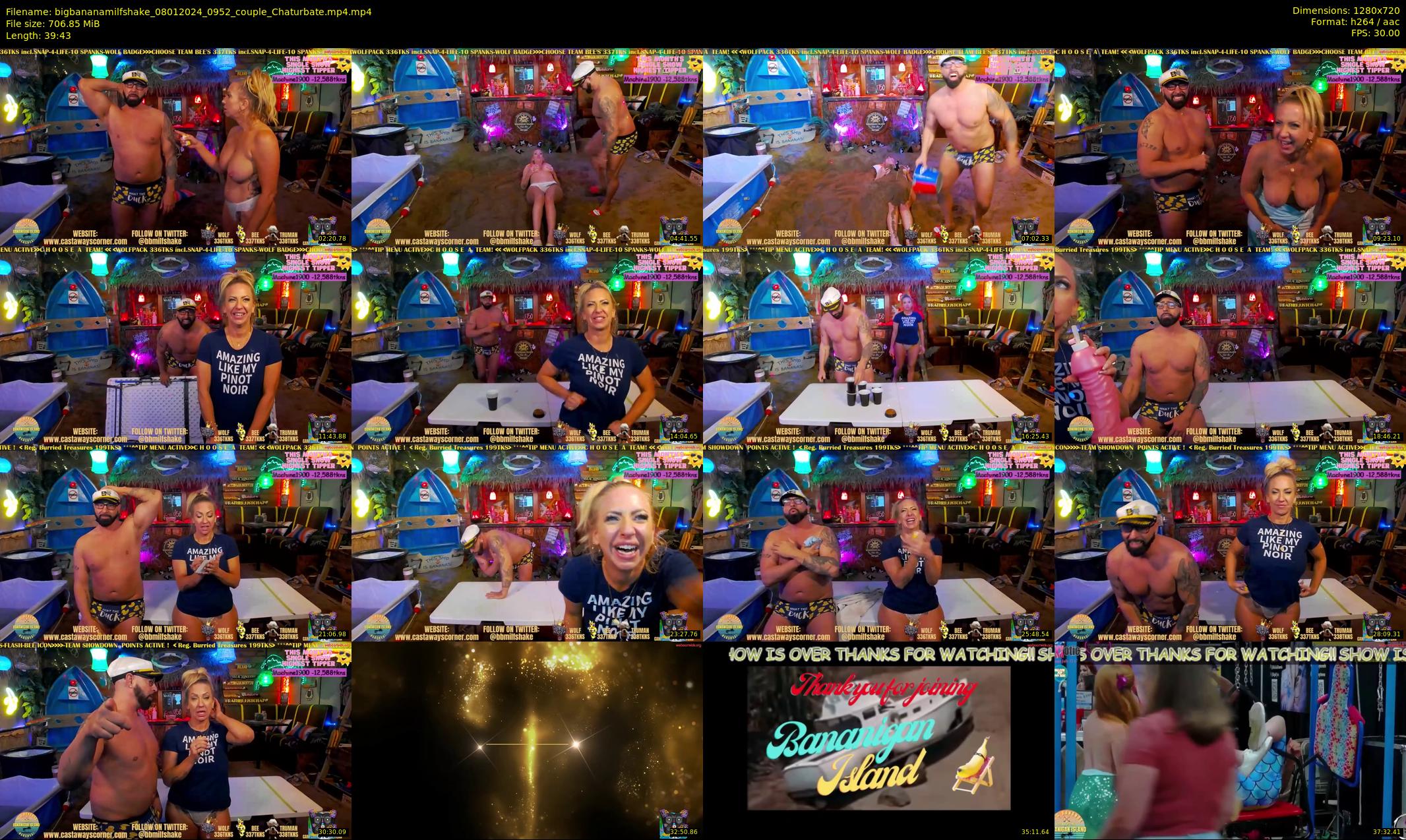 bigbananamilfshake — 40 minute Chaturbate couple cam show recording, 720p, Jan 8, 2024