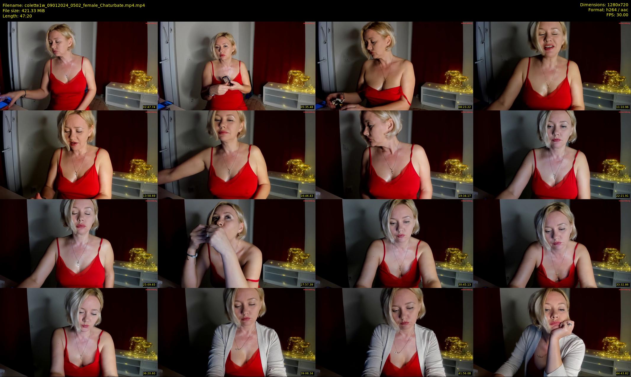 colette1w — 48 minute Chaturbate female cam show recording, 720p, Jan 9, 2024