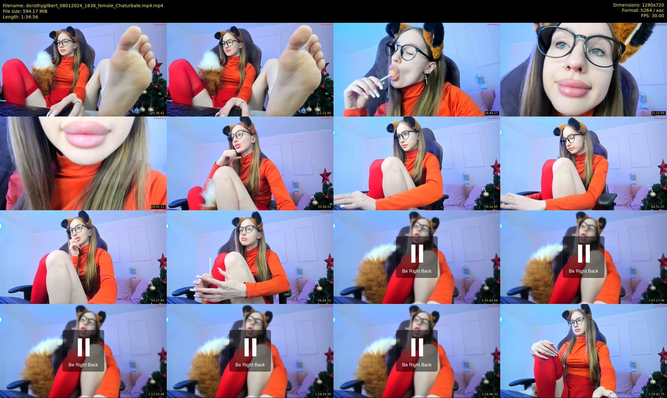 dorothygilbert — 95 minute Chaturbate female cam show recording, 720p, Jan 8, 2024