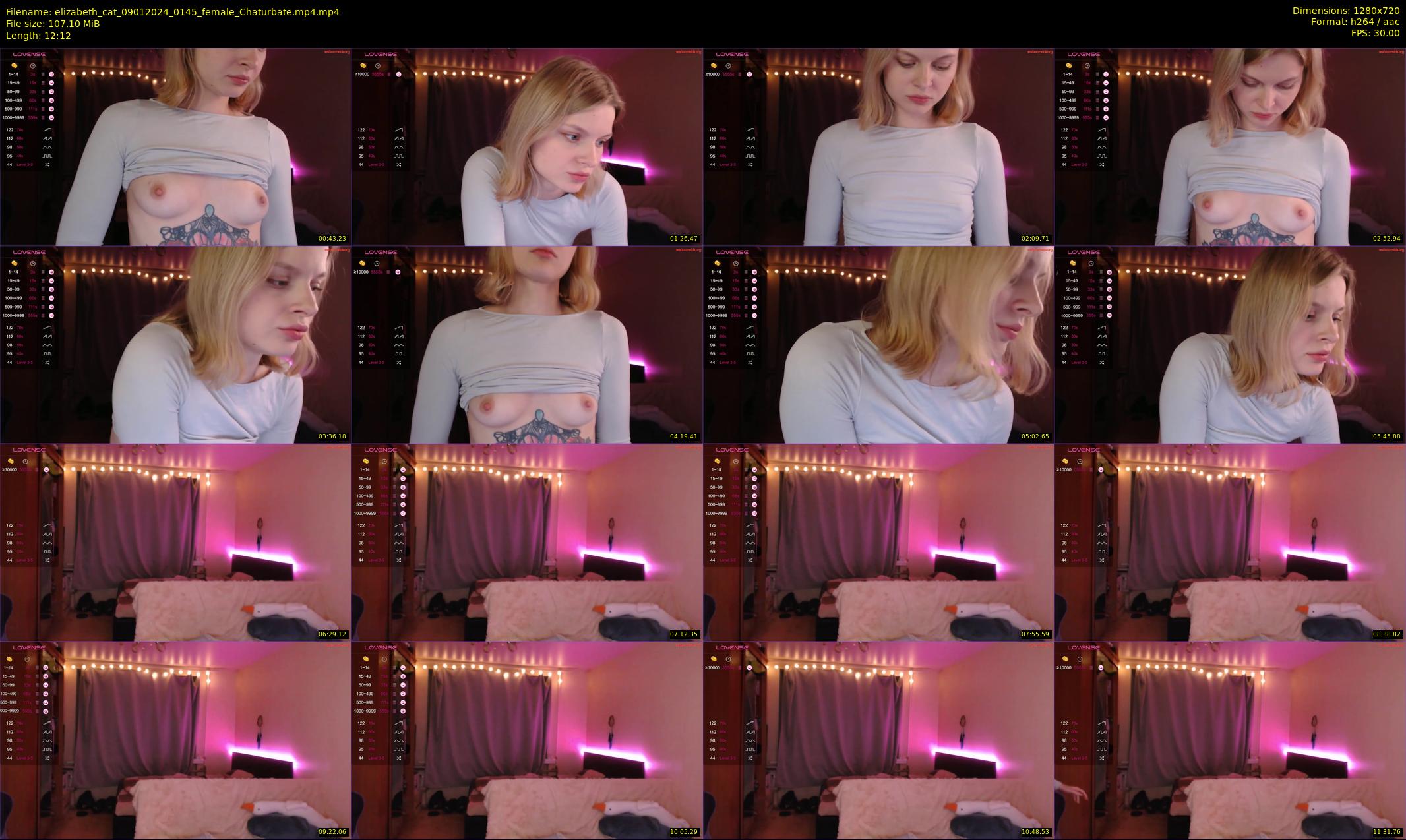 elizabeth_cat — 13 minute Chaturbate female cam show recording, 720p, Jan 9, 2024