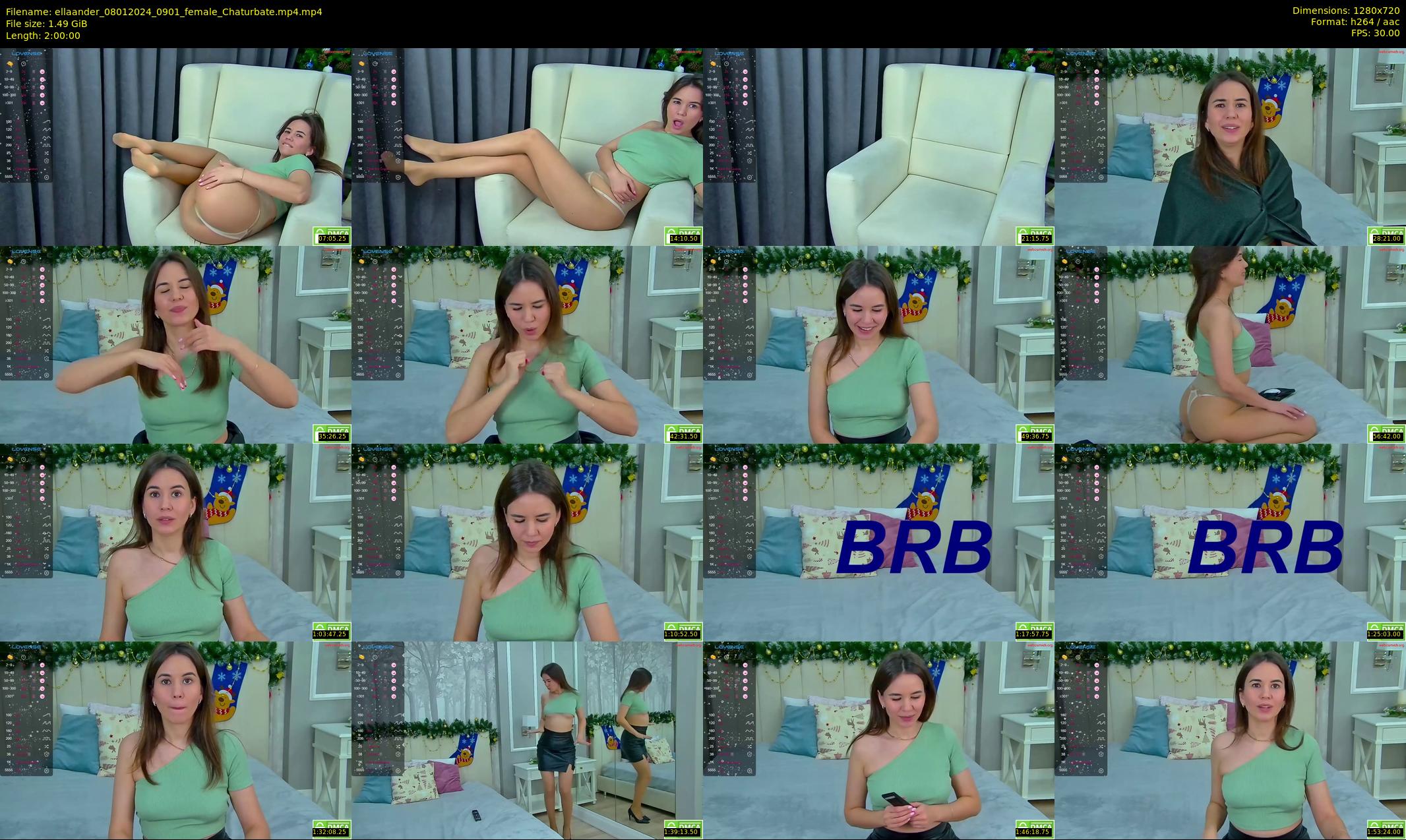ellaander — 120 minute Chaturbate female cam show recording, 720p, Jan 8, 2024