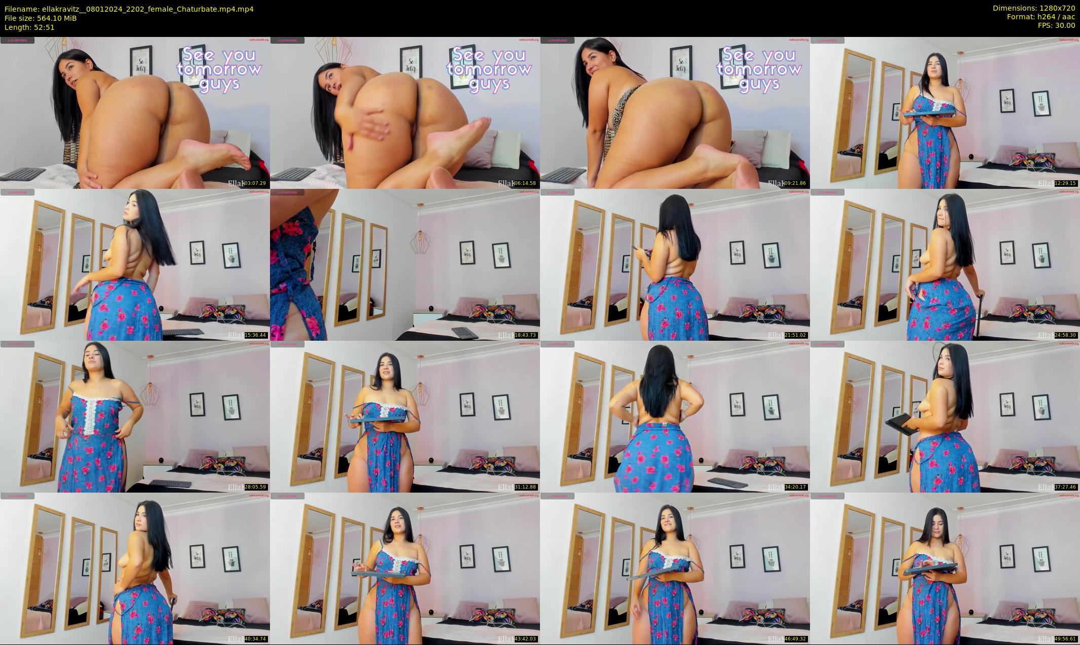 ellakravitz_ — 53 minute Chaturbate female cam show recording, 720p, Jan 8, 2024