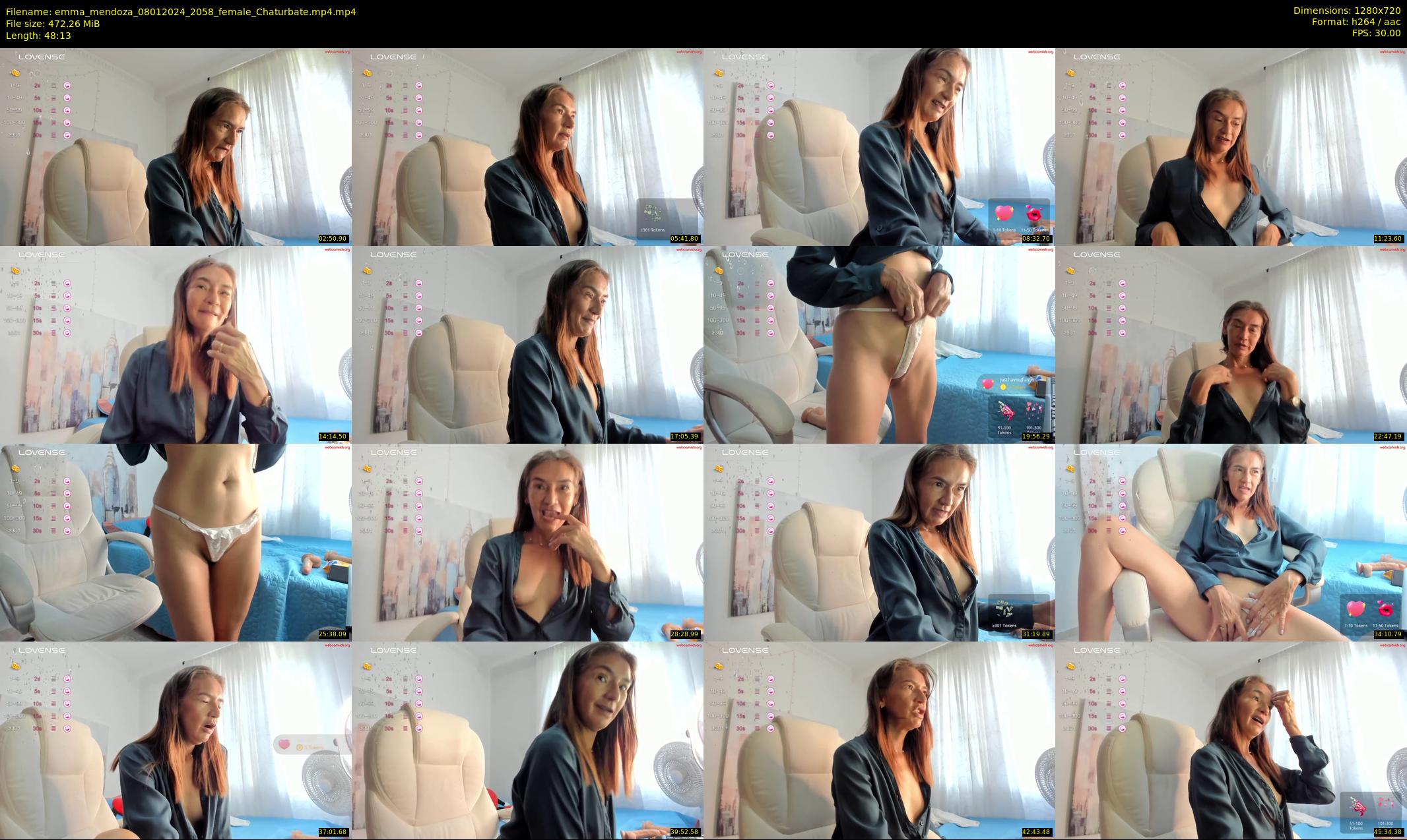 emma_mendoza — 49 minute Chaturbate female cam show recording, 720p, Jan 8, 2024