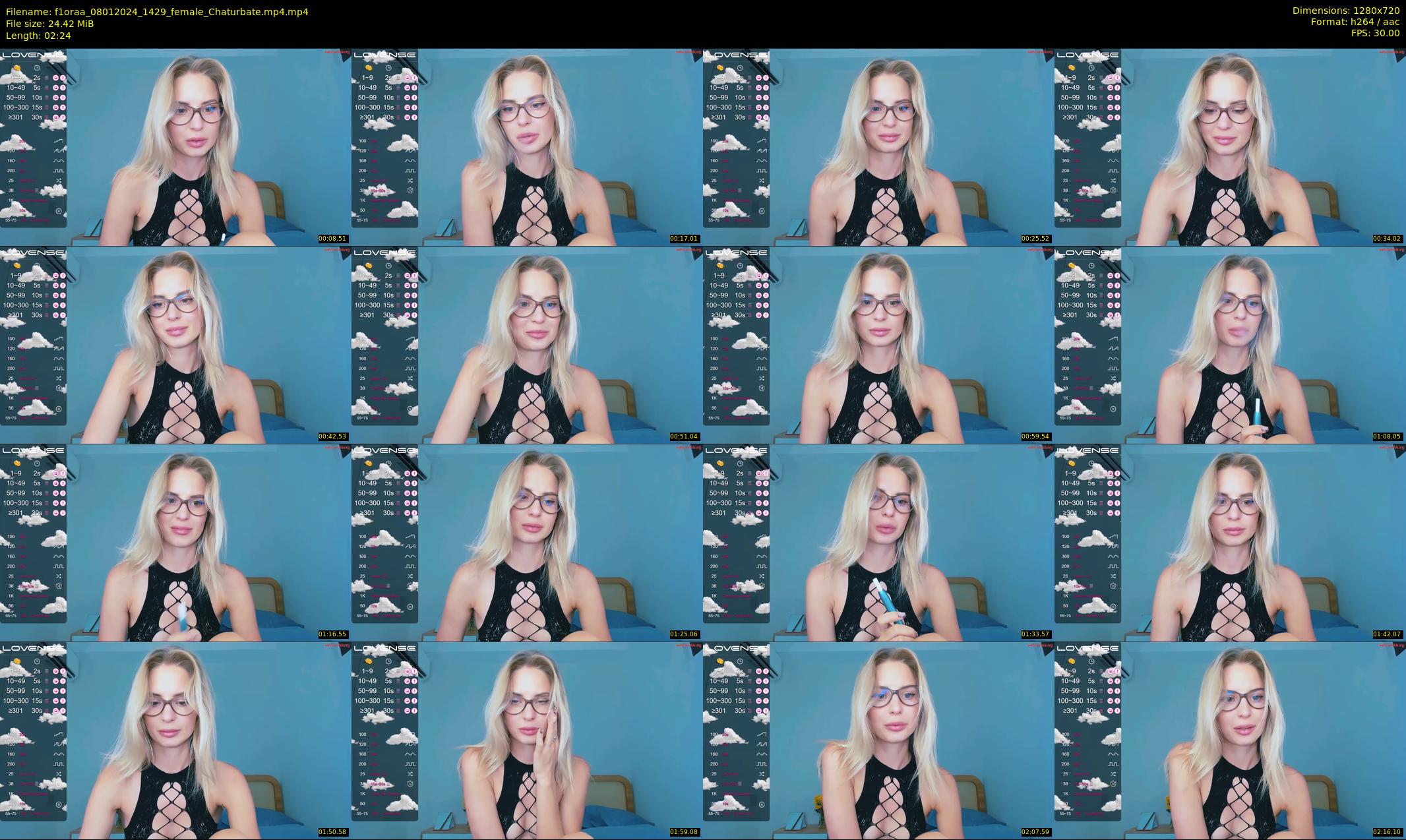 f1oraa — 3 minute Chaturbate female cam show recording, 720p, Jan 8, 2024
