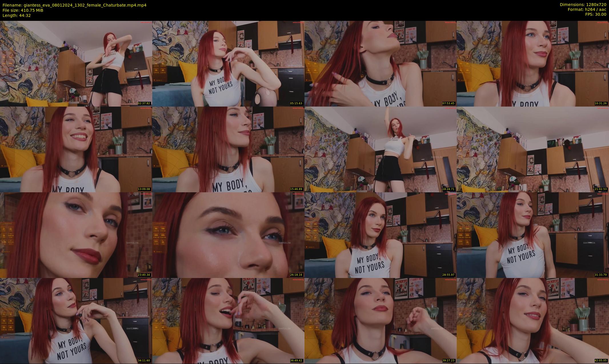 giantess_eva — 45 minute Chaturbate female cam show recording, 720p, Jan 8, 2024