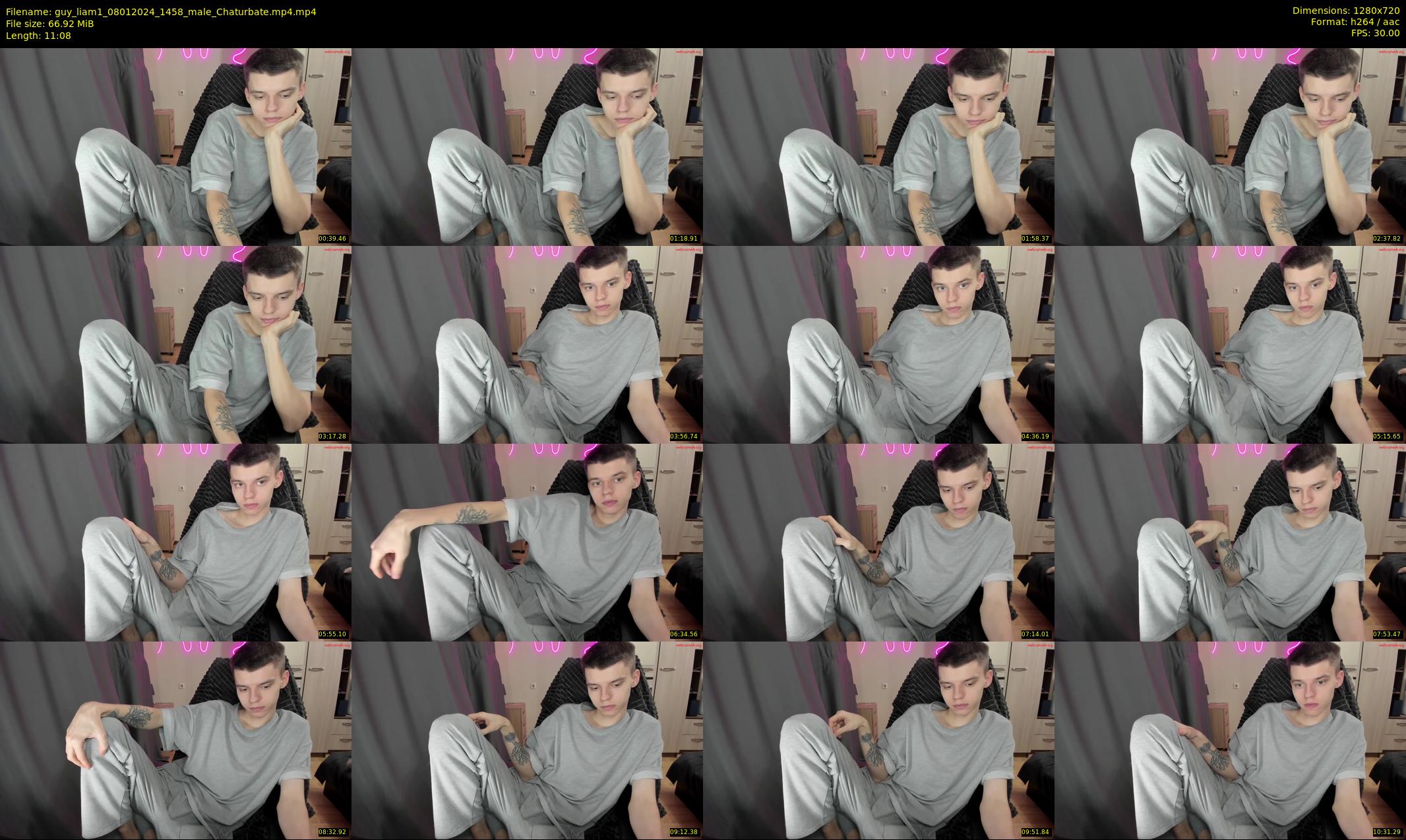 guy_liam1 — 12 minute Chaturbate male cam show recording, 720p, Jan 8, 2024