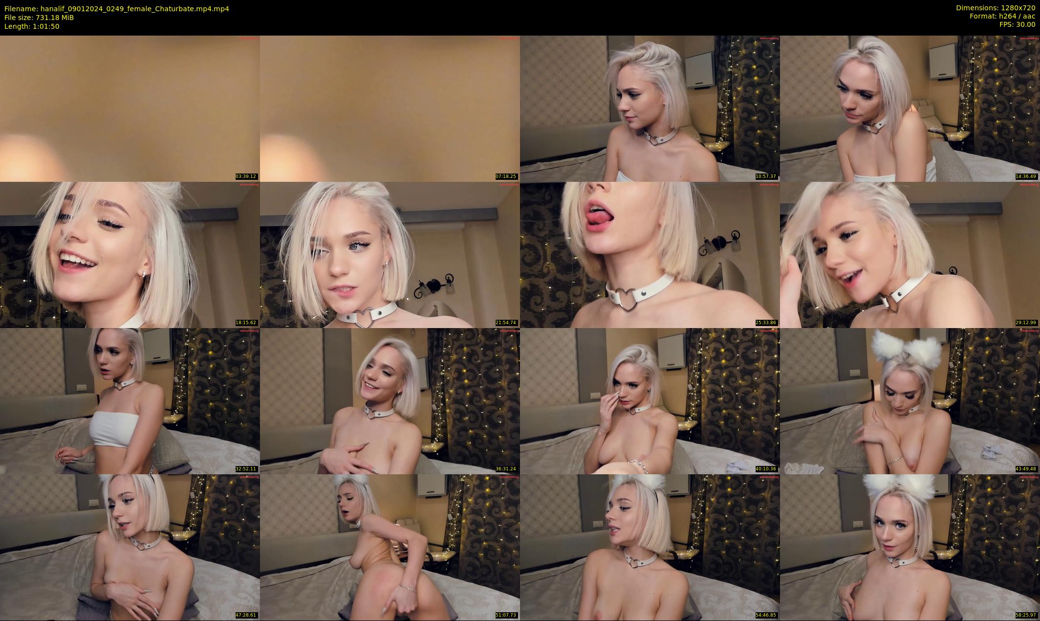 hanalif — 62 minute Chaturbate female cam show recording, 720p, Jan 9, 2024