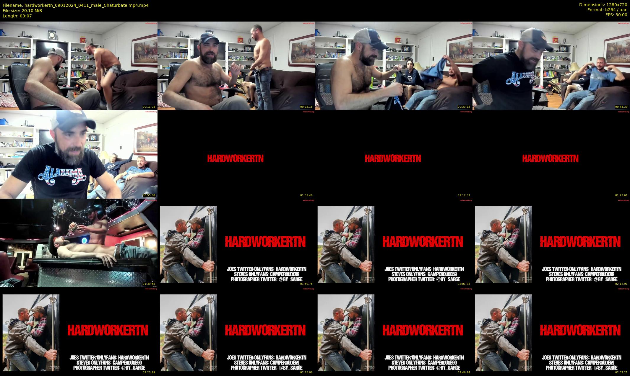 hardworkertn — 4 minute Chaturbate male cam show recording, 720p, Jan 9, 2024