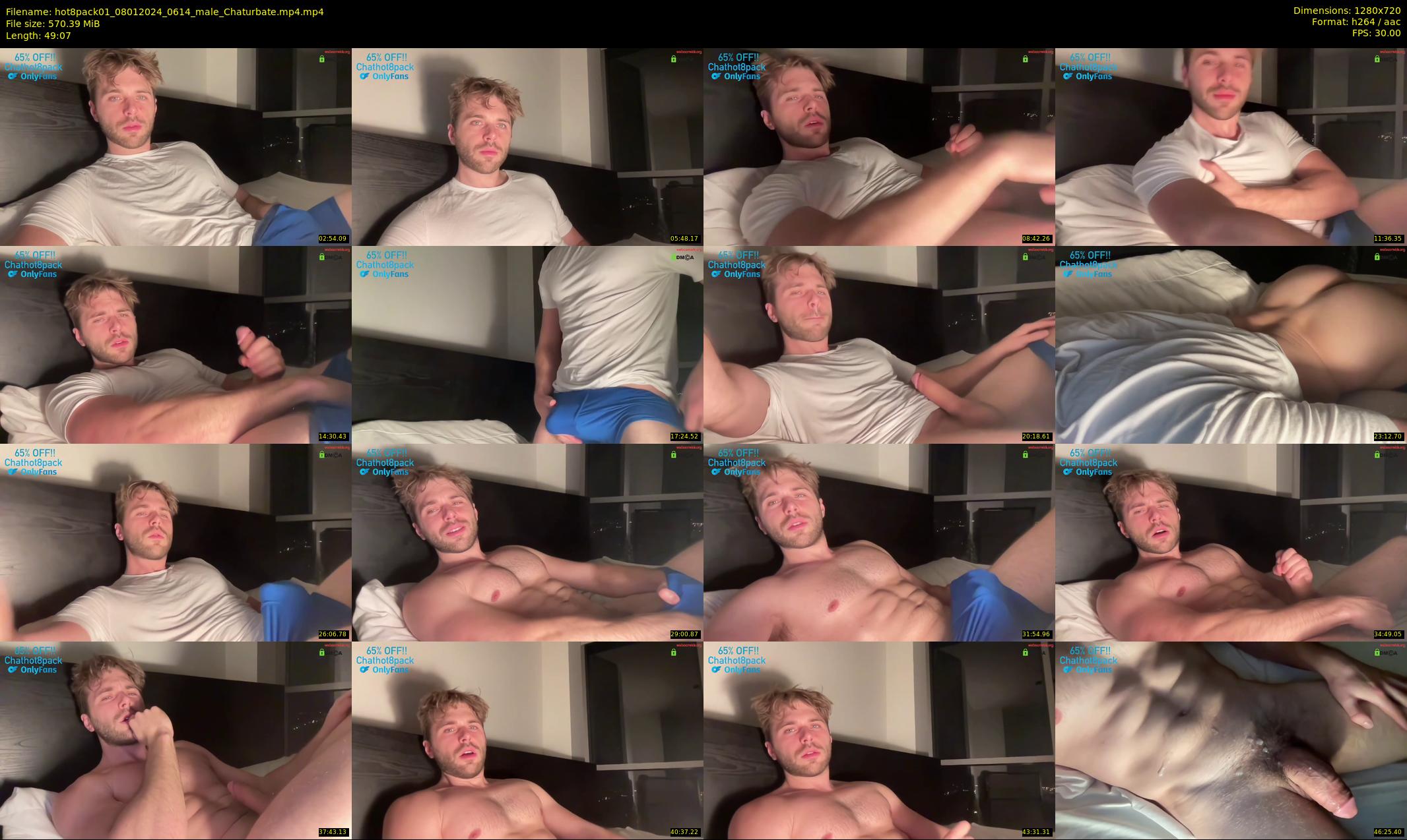 hot8pack01 — 50 minute Chaturbate male cam show recording, 720p, Jan 8, 2024