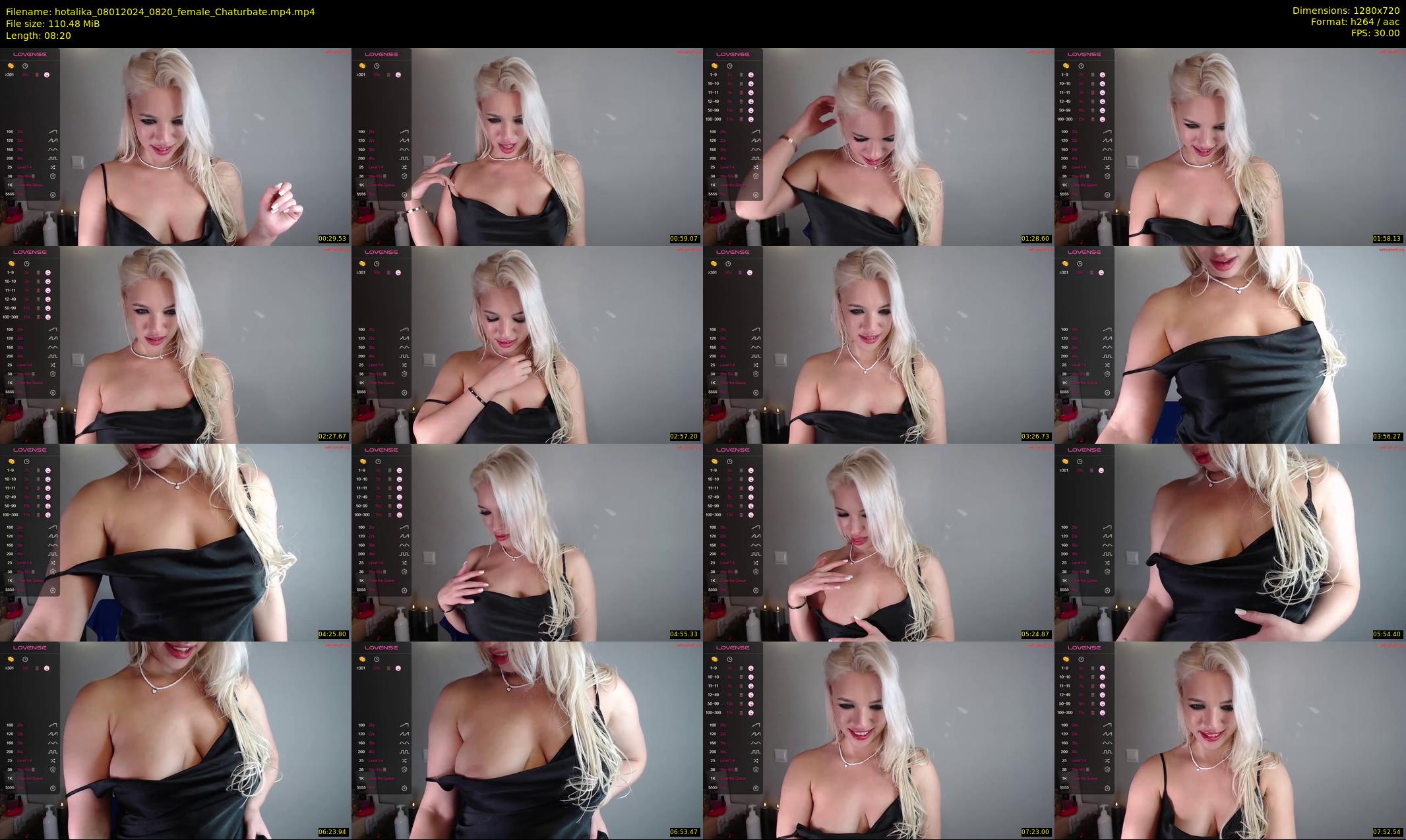 hotalika — 9 minute Chaturbate female cam show recording, 720p, Jan 8, 2024