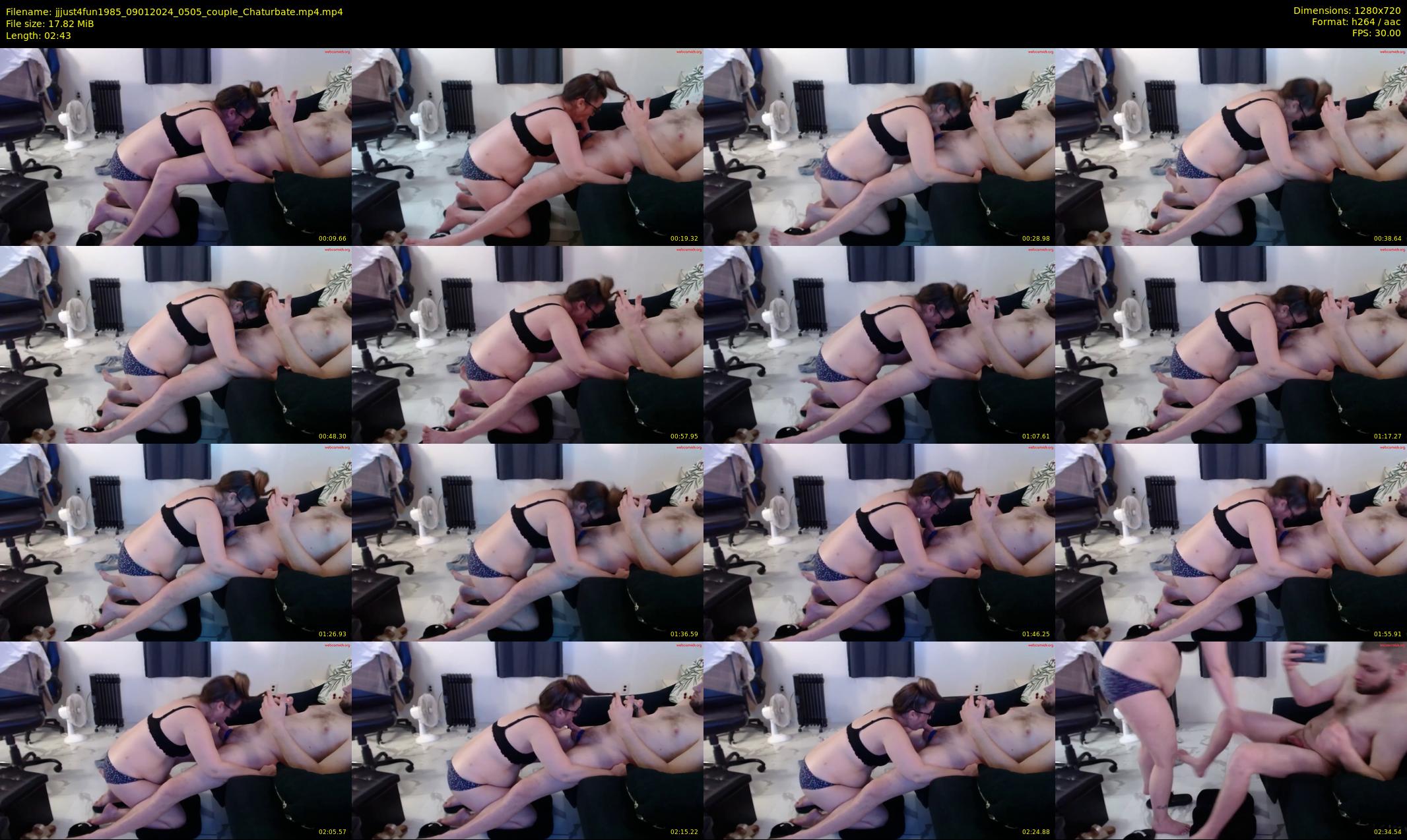 jjjust4fun1985 — 3 minute Chaturbate couple cam show recording, 720p, Jan 9, 2024