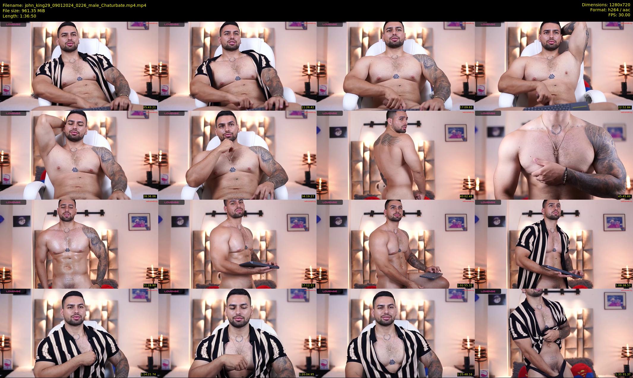john_king29 — 97 minute Chaturbate male cam show recording, 720p, Jan 9, 2024