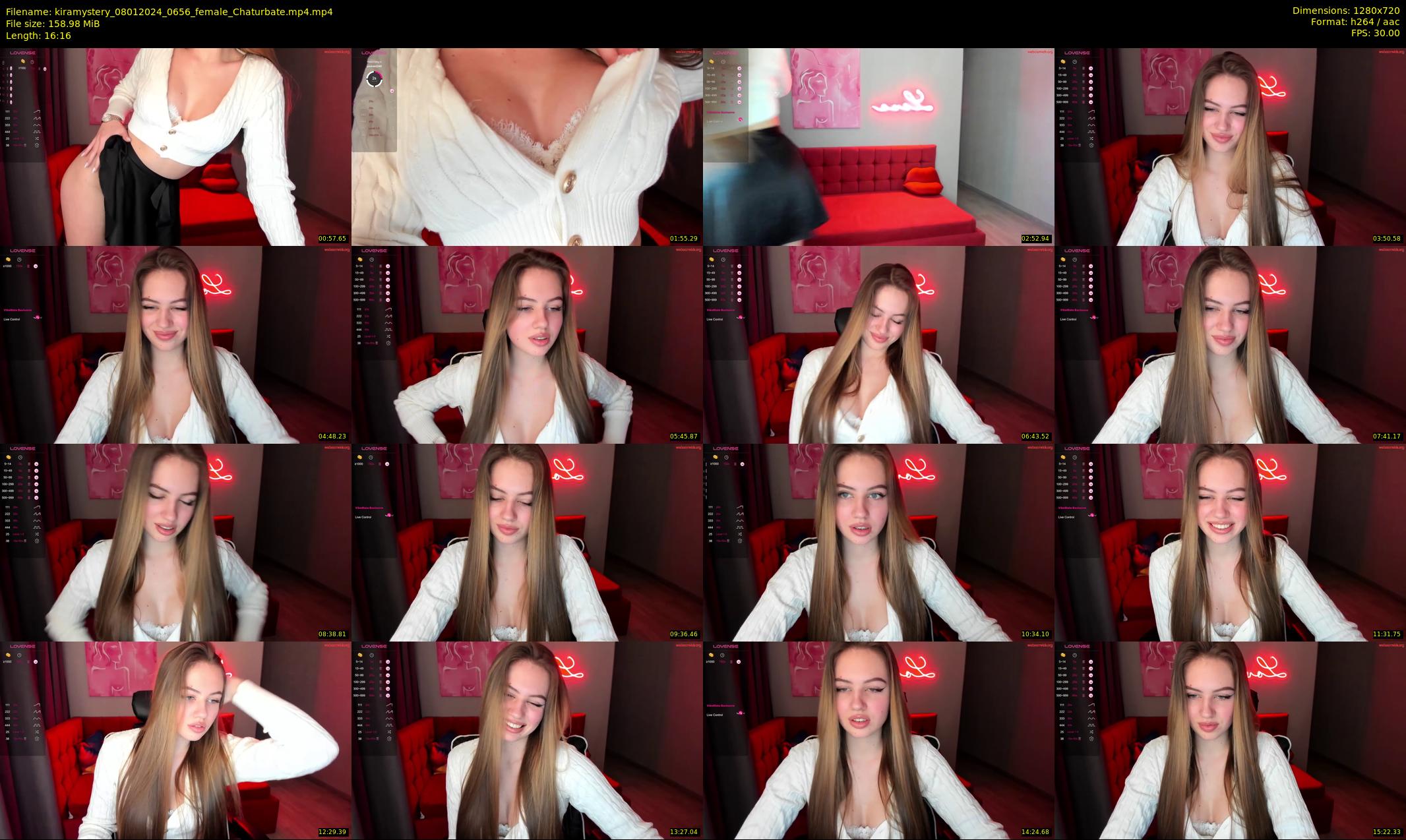 kiramystery — 17 minute Chaturbate female cam show recording, 720p, Jan 8, 2024