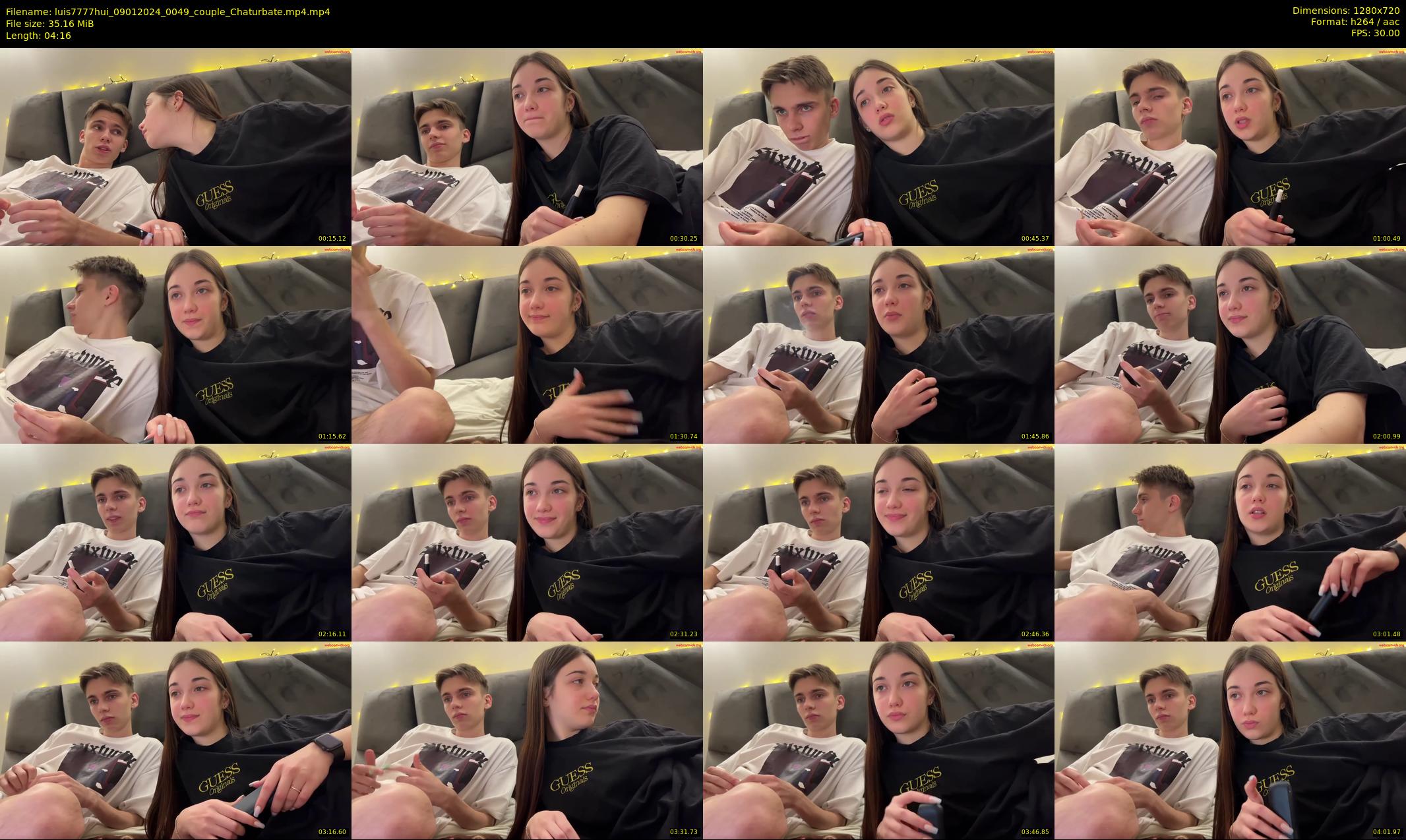 luis7777hui — 5 minute Chaturbate couple cam show recording, 720p, Jan 9, 2024