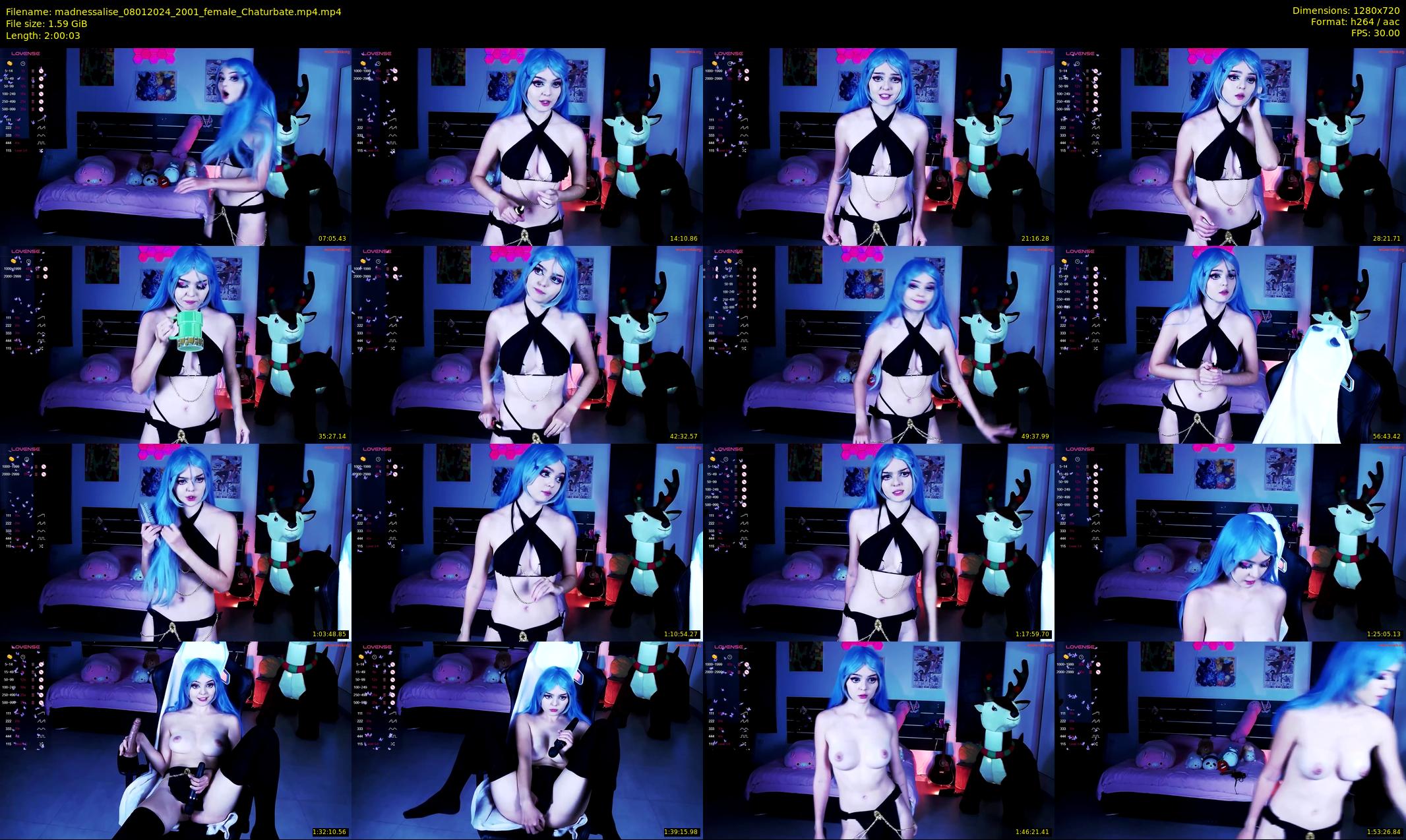 madnessalise — 121 minute Chaturbate female cam show recording, 720p, Jan 8, 2024