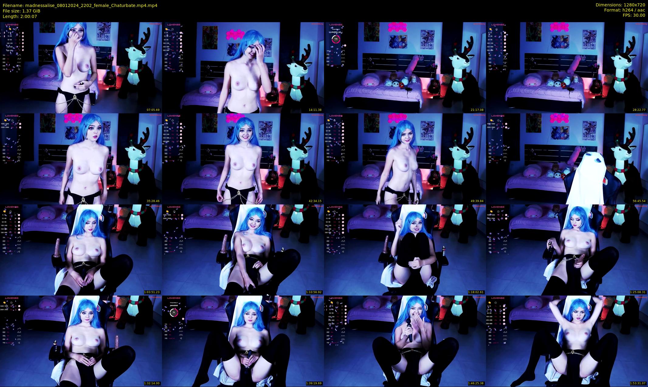 madnessalise — 121 minute Chaturbate female cam show recording, 720p, Jan 8, 2024