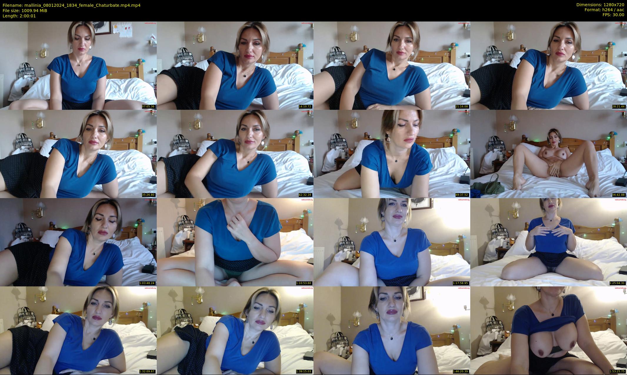 mallinia — 121 minute Chaturbate female cam show recording, 720p, Jan 8, 2024
