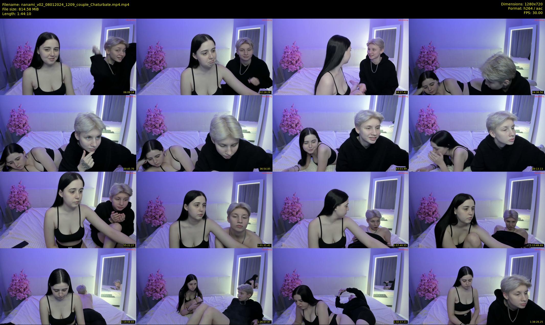 nanami_v02 — 105 minute Chaturbate couple cam show recording, 720p, Jan 8, 2024