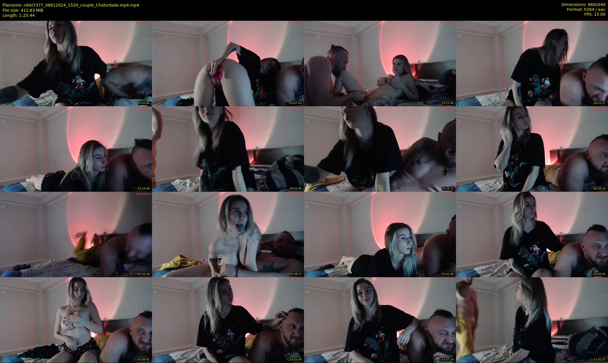 nikki7377 — 86 minute Chaturbate couple cam show recording, 480p, Jan 8, 2024