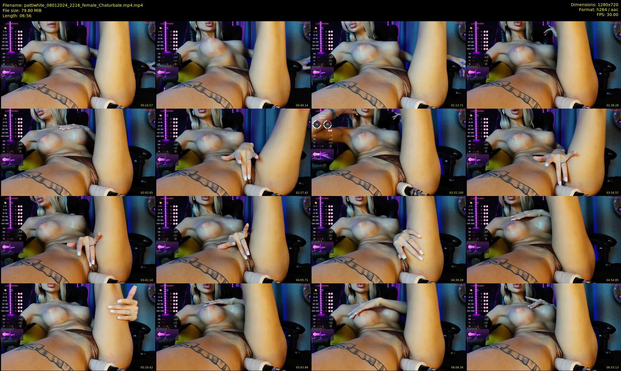 pattiwhite — 7 minute Chaturbate female cam show recording, 720p, Jan 8, 2024