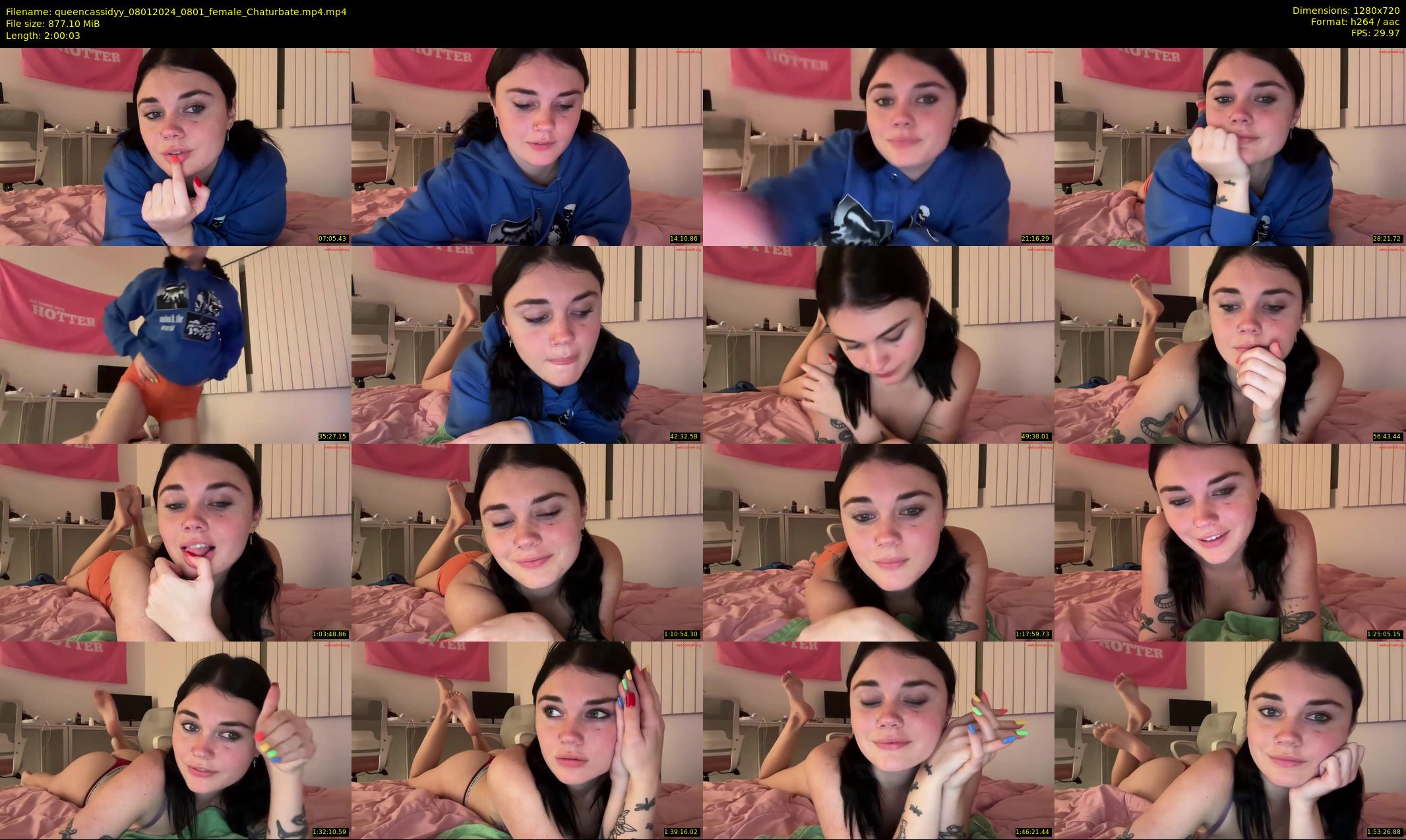 queencassidyy — 121 minute Chaturbate female cam show recording, 720p, Jan 8, 2024