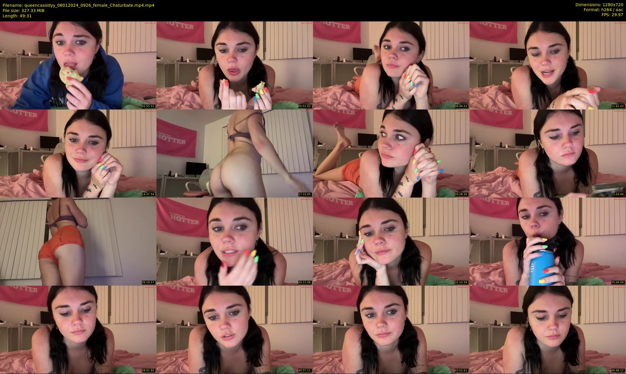 queencassidyy — 50 minute Chaturbate female cam show recording, 720p, Jan 8, 2024