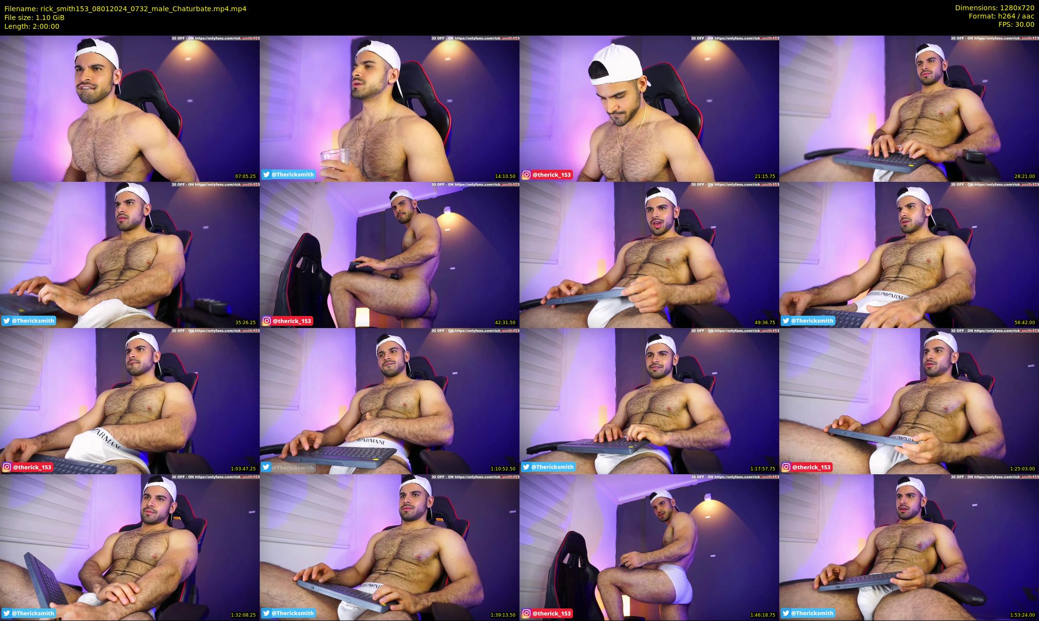 rick_smith153 — 120 minute Chaturbate male cam show recording, 720p, Jan 8, 2024