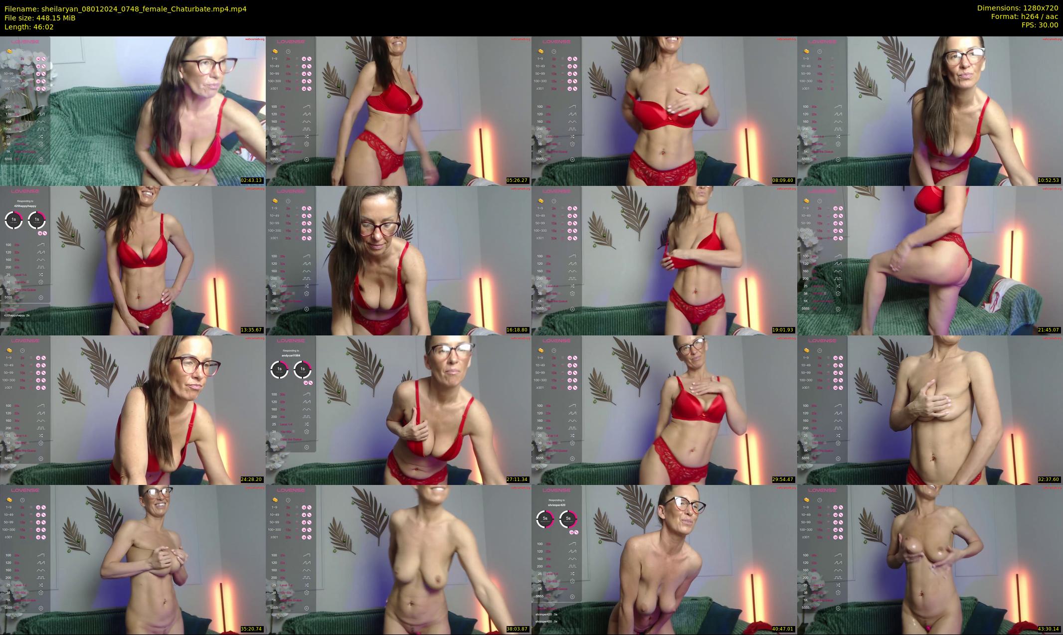 sheilaryan — 47 minute Chaturbate female cam show recording, 720p, Jan 8, 2024