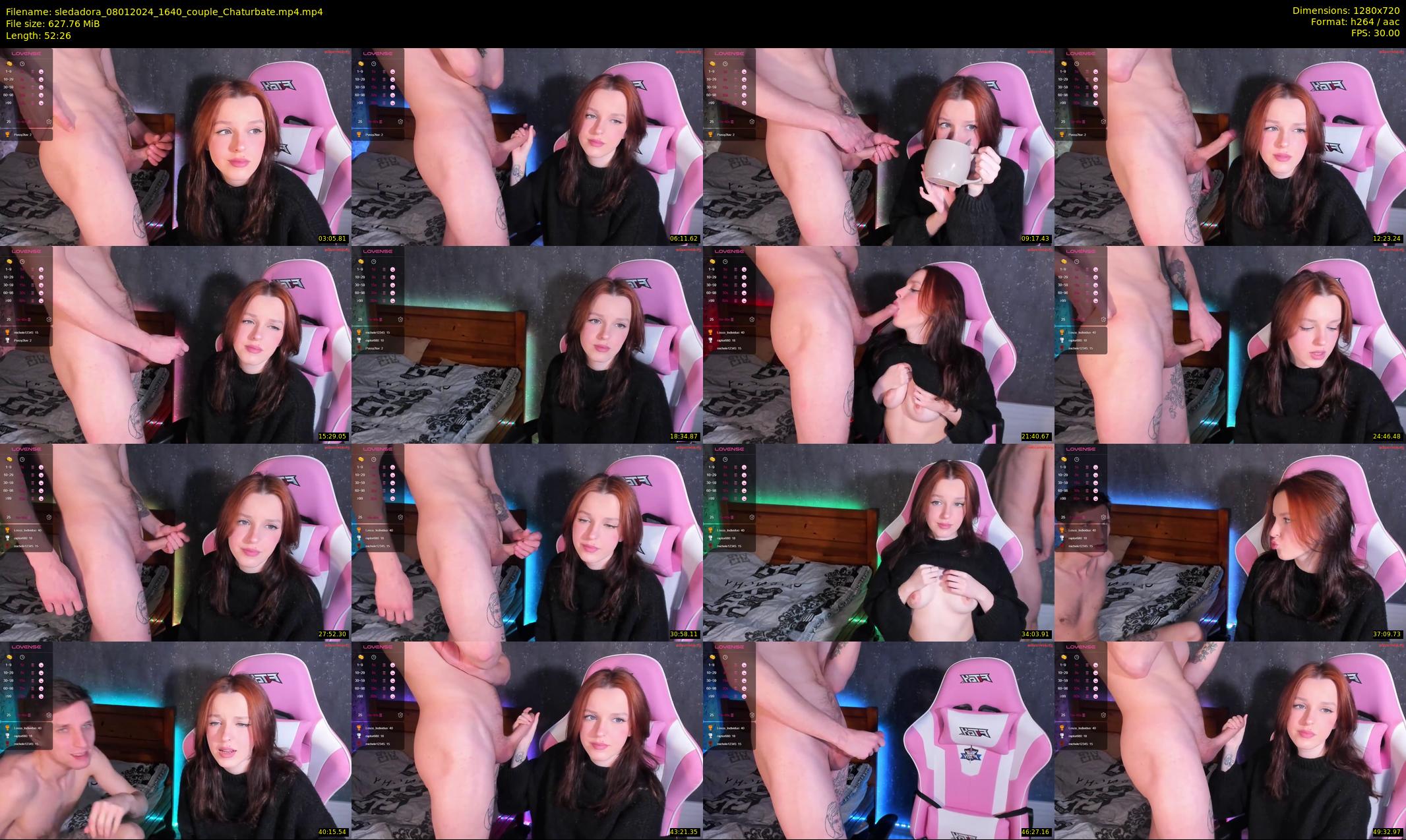 sledadora — 53 minute Chaturbate couple cam show recording, 720p, Jan 8, 2024