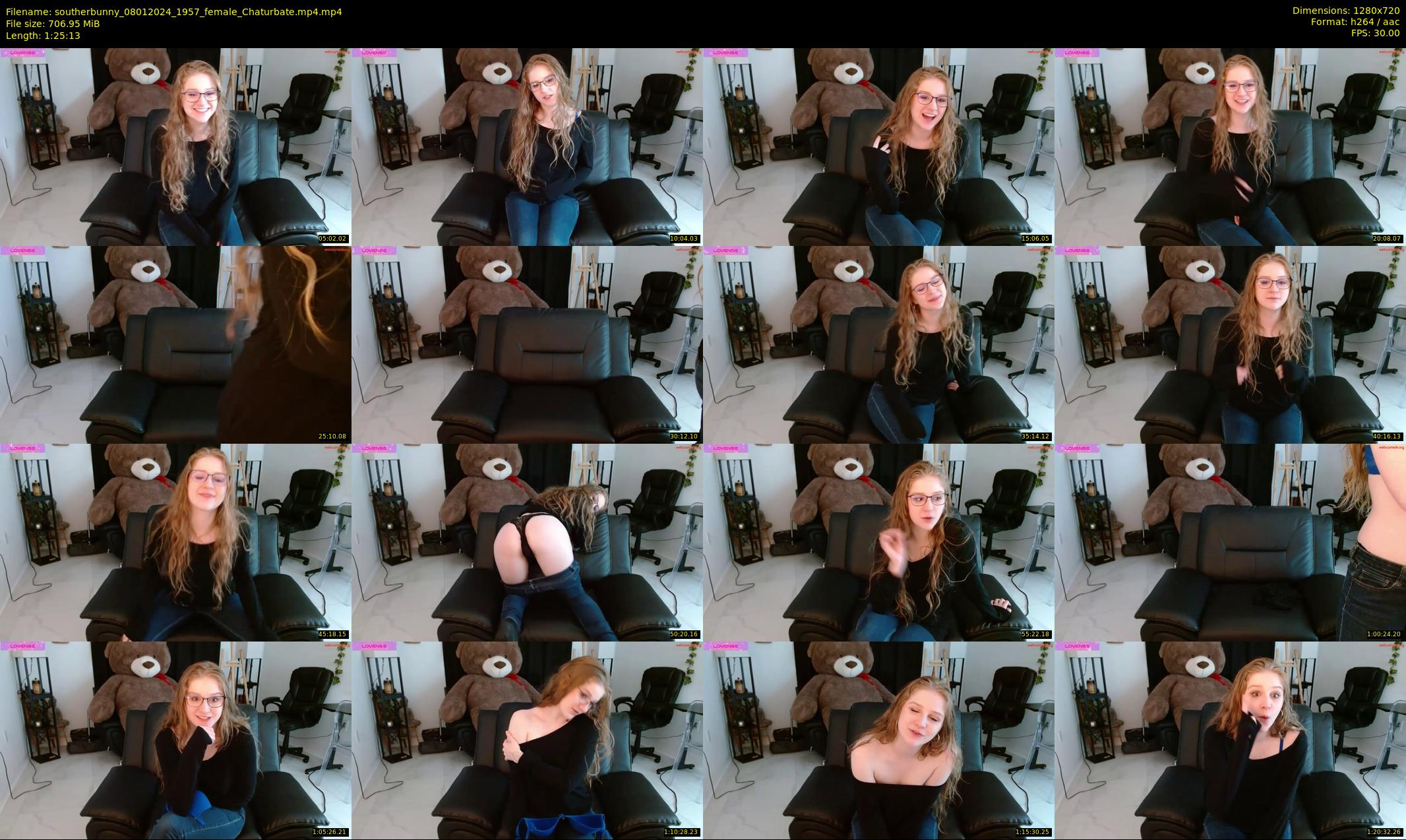 southerbunny — 86 minute Chaturbate female cam show recording, 720p, Jan 8, 2024