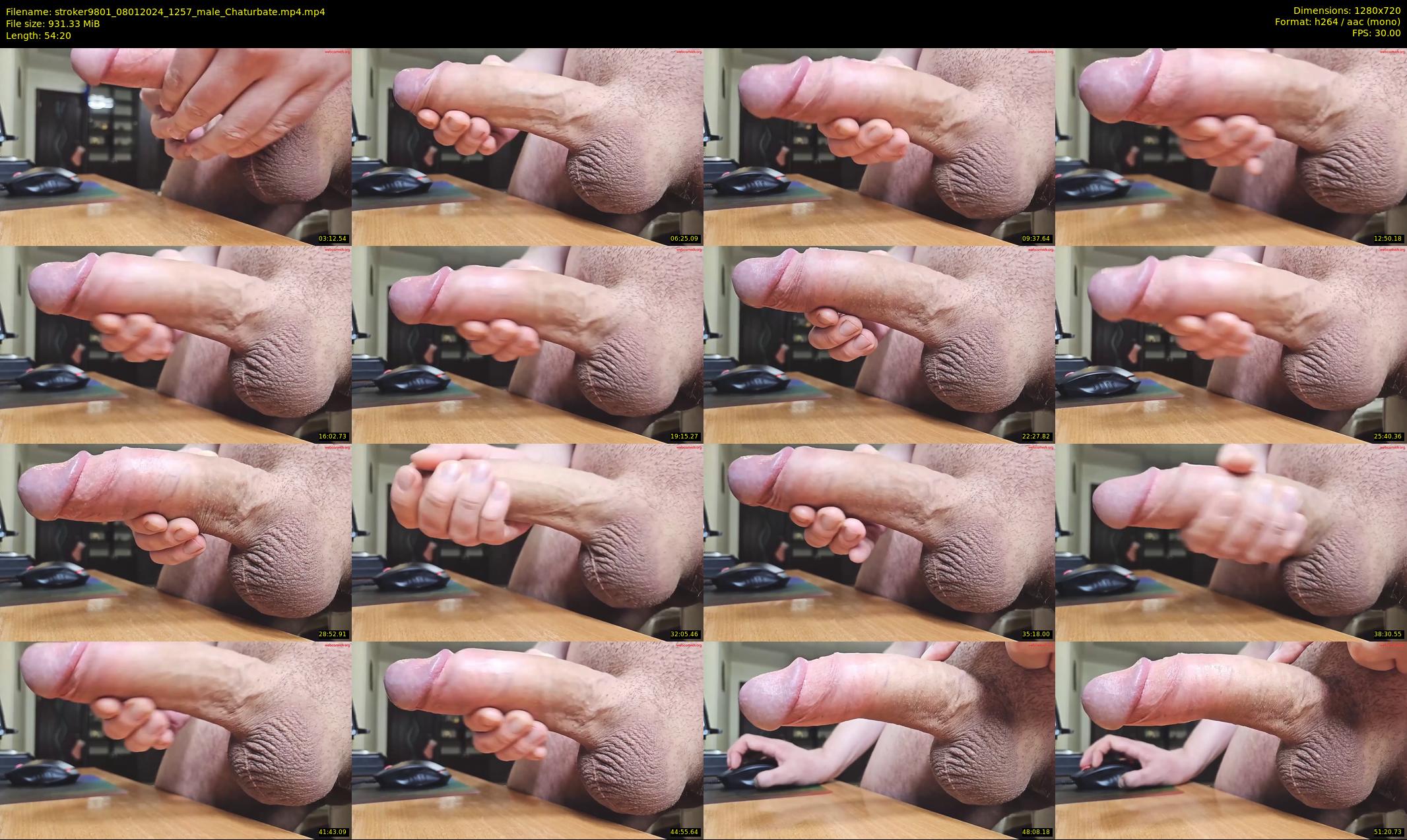 stroker9801 — 55 minute Chaturbate male cam show recording, 720p, Jan 8, 2024