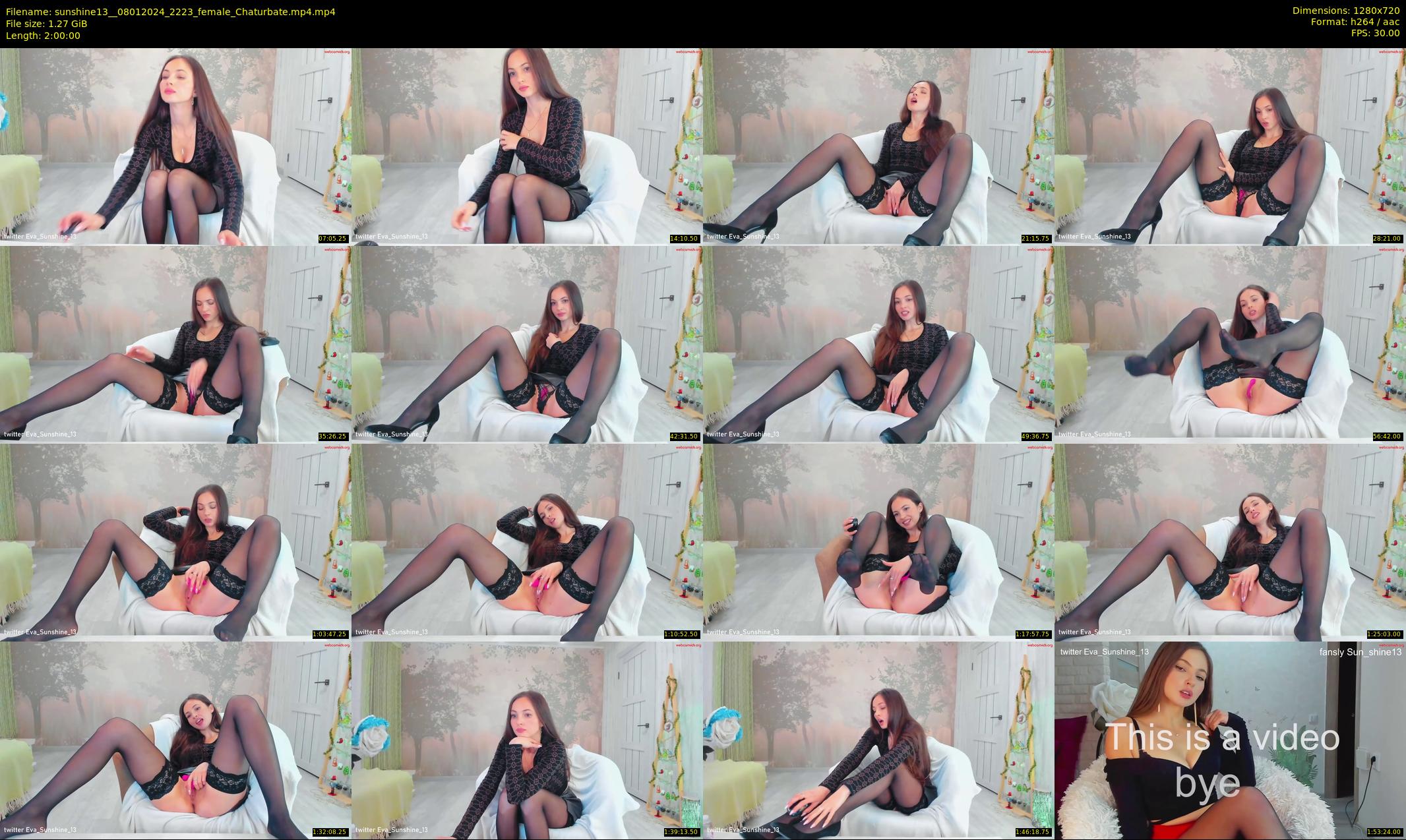 sunshine13_ — 120 minute Chaturbate female cam show recording, 720p, Jan 8, 2024