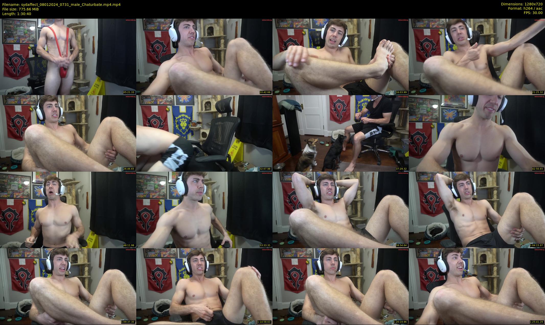sydaffect — 91 minute Chaturbate male cam show recording, 720p, Jan 8, 2024