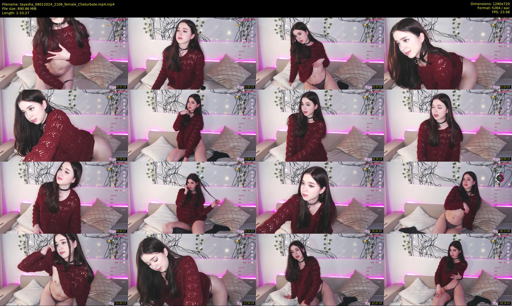 tayasha — 94 minute Chaturbate female cam show recording, 720p, Jan 8, 2024