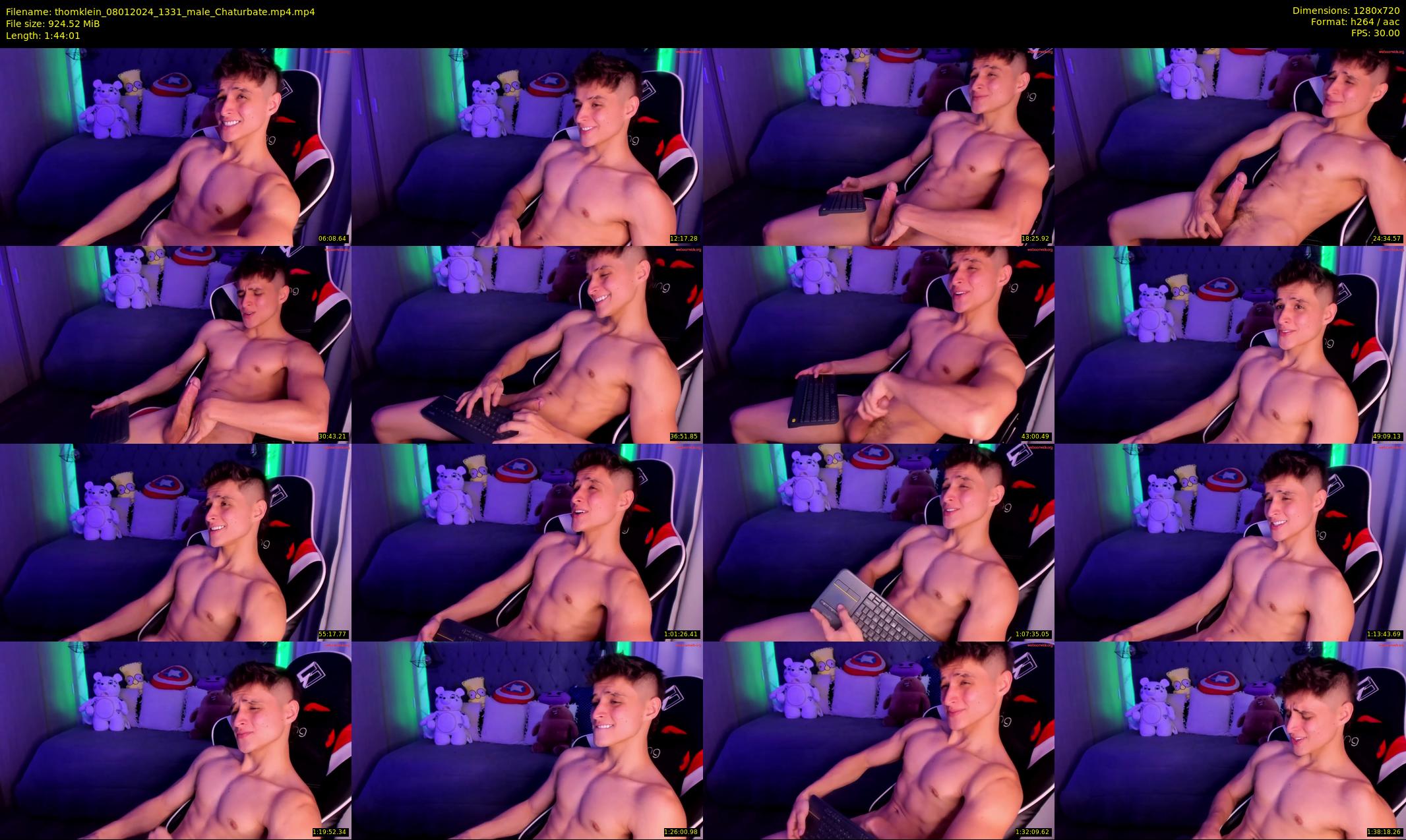 thomklein — 105 minute Chaturbate male cam show recording, 720p, Jan 8, 2024