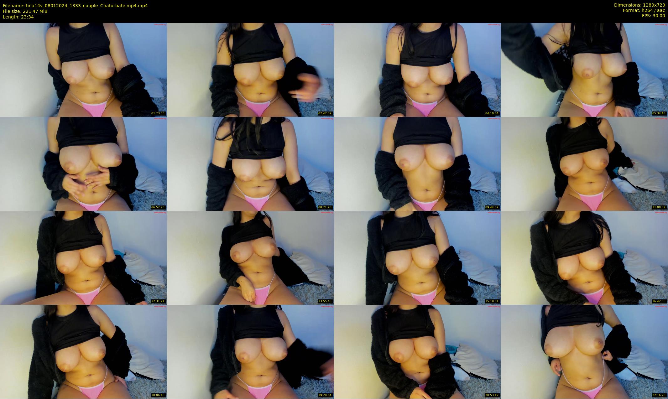 tina14v — 24 minute Chaturbate couple cam show recording, 720p, Jan 8, 2024