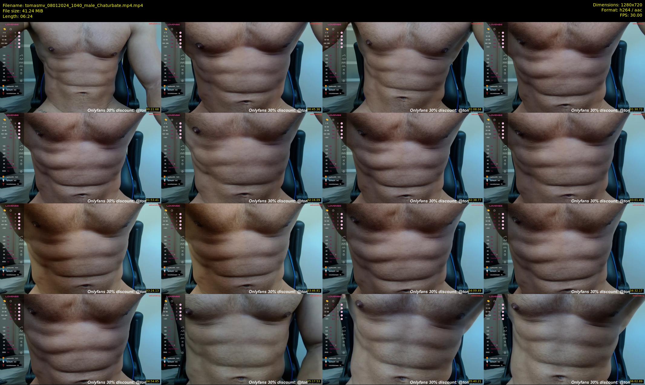 tomasmv — 7 minute Chaturbate male cam show recording, 720p, Jan 8, 2024