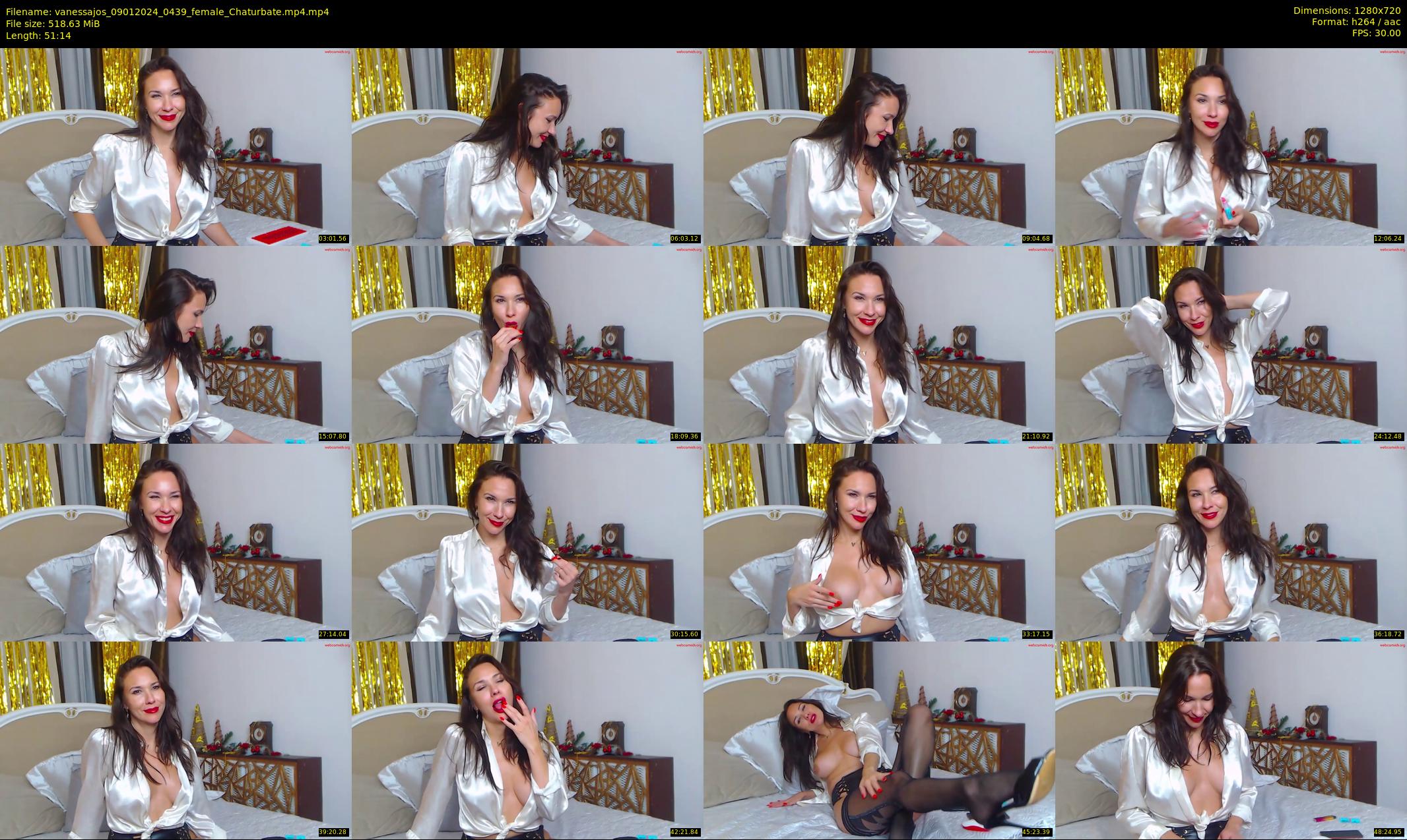 vanessajos — 52 minute Chaturbate female cam show recording, 720p, Jan 9, 2024
