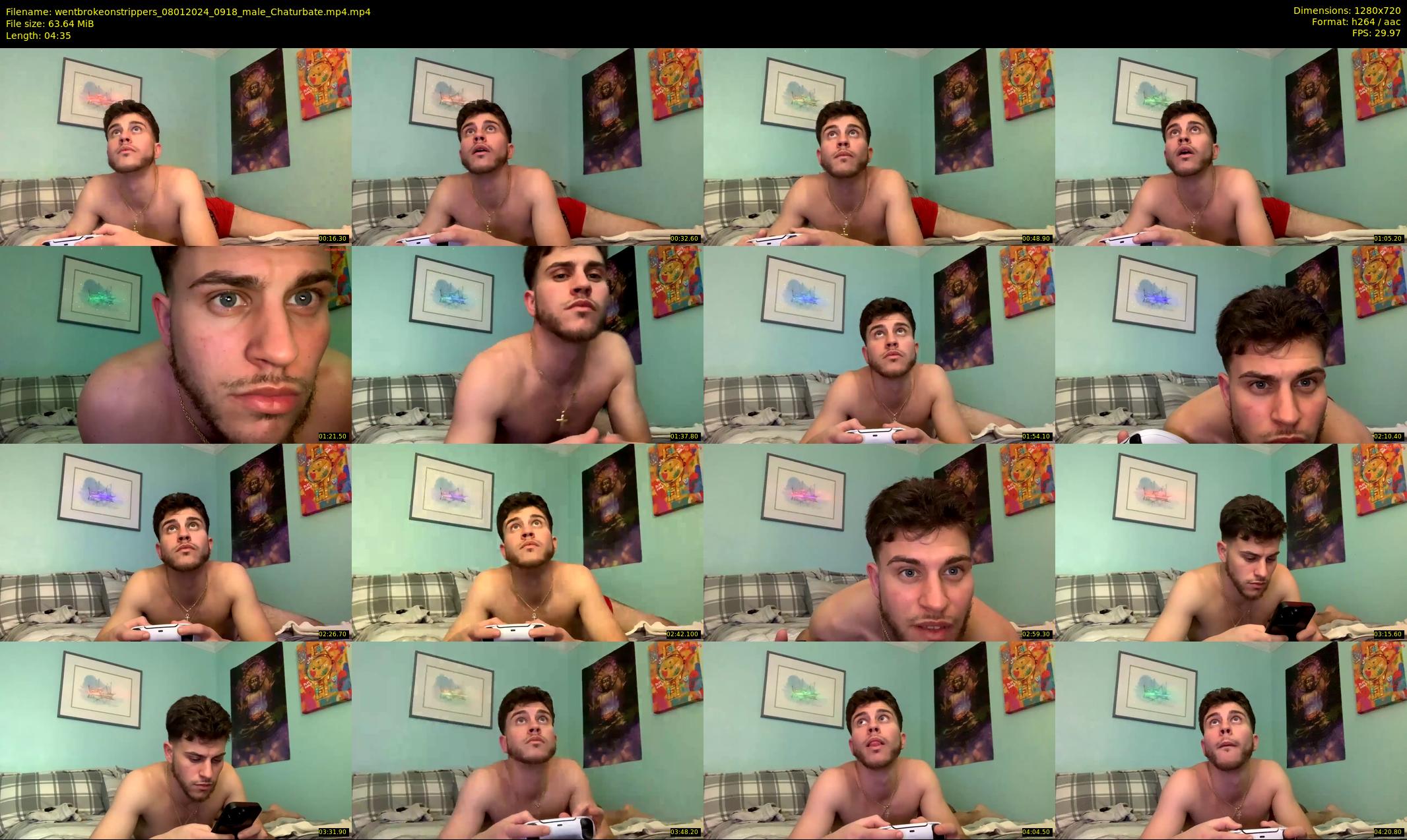 wentbrokeonstrippers — 5 minute Chaturbate male cam show recording, 720p, Jan 8, 2024
