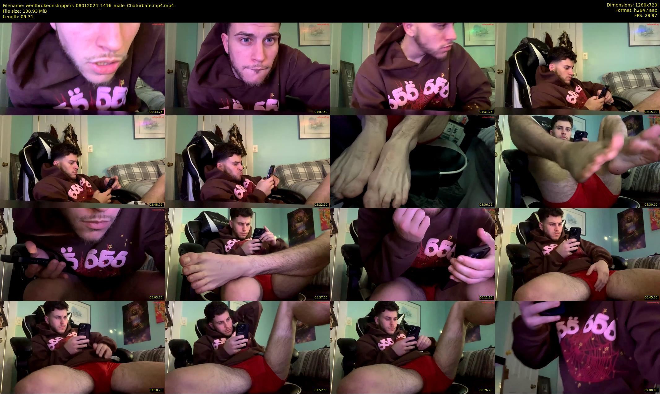 wentbrokeonstrippers — 10 minute Chaturbate male cam show recording, 720p, Jan 8, 2024
